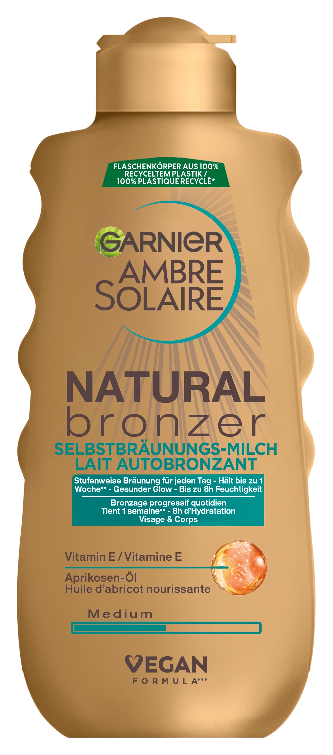 GARNIER Selbstbräunungsmilch »Garnier Ambre Solaire Natural Bronzer Selbstbräunungs-Milch«
