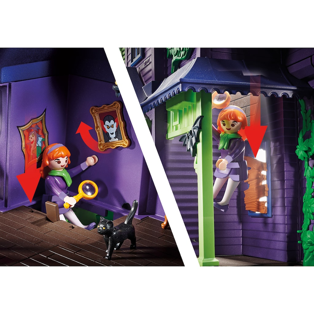 Playmobil® Konstruktions-Spielset »Abenteuer im Geisterhaus (70361), SCOOBY-DOO!«, (177 St.)