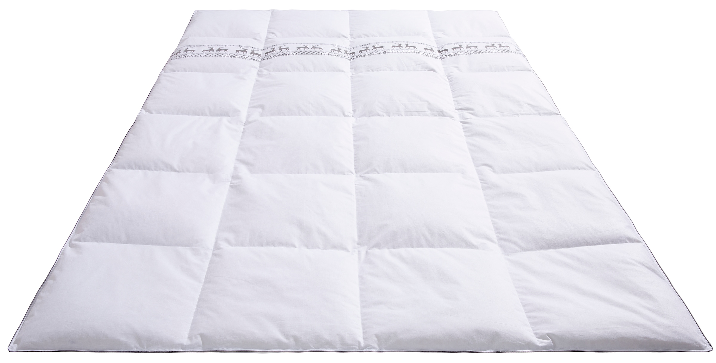 Älgdröm Daunenbettdecke »Finja, Bettdecke 135x200 cm, weitere Größen, Made in Germany«, warm, Füllung 80% Daunen & 20% Federn, Bezug 100% Baumwolle, (1 St.), Bettdecken, Sommer & Winter, Decke, Made in Germany