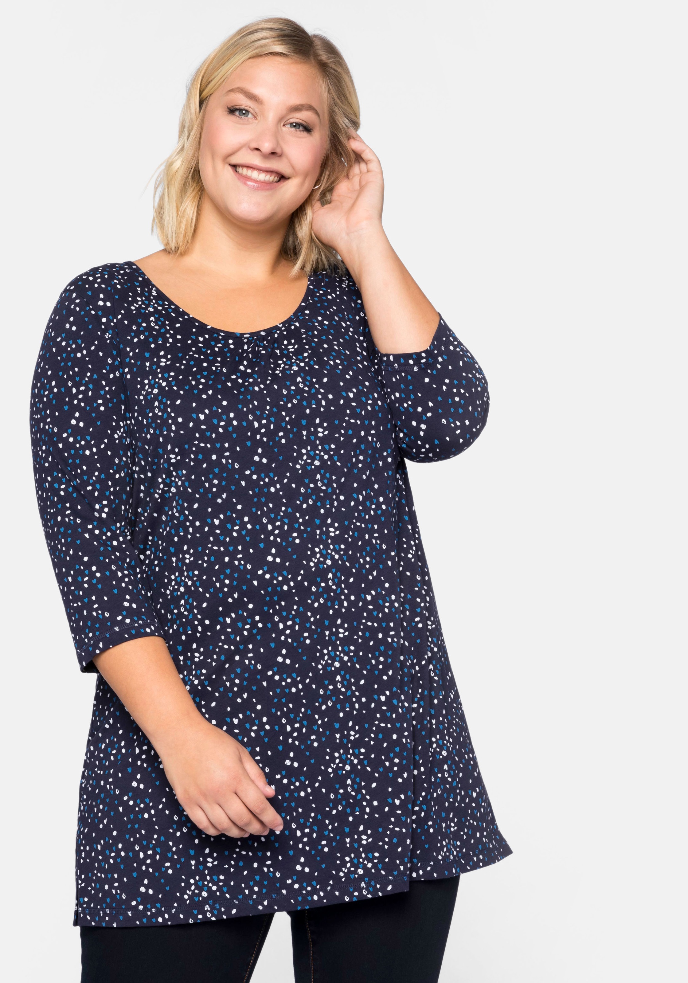 Sheego Longshirt, mit Seitenschlitzen