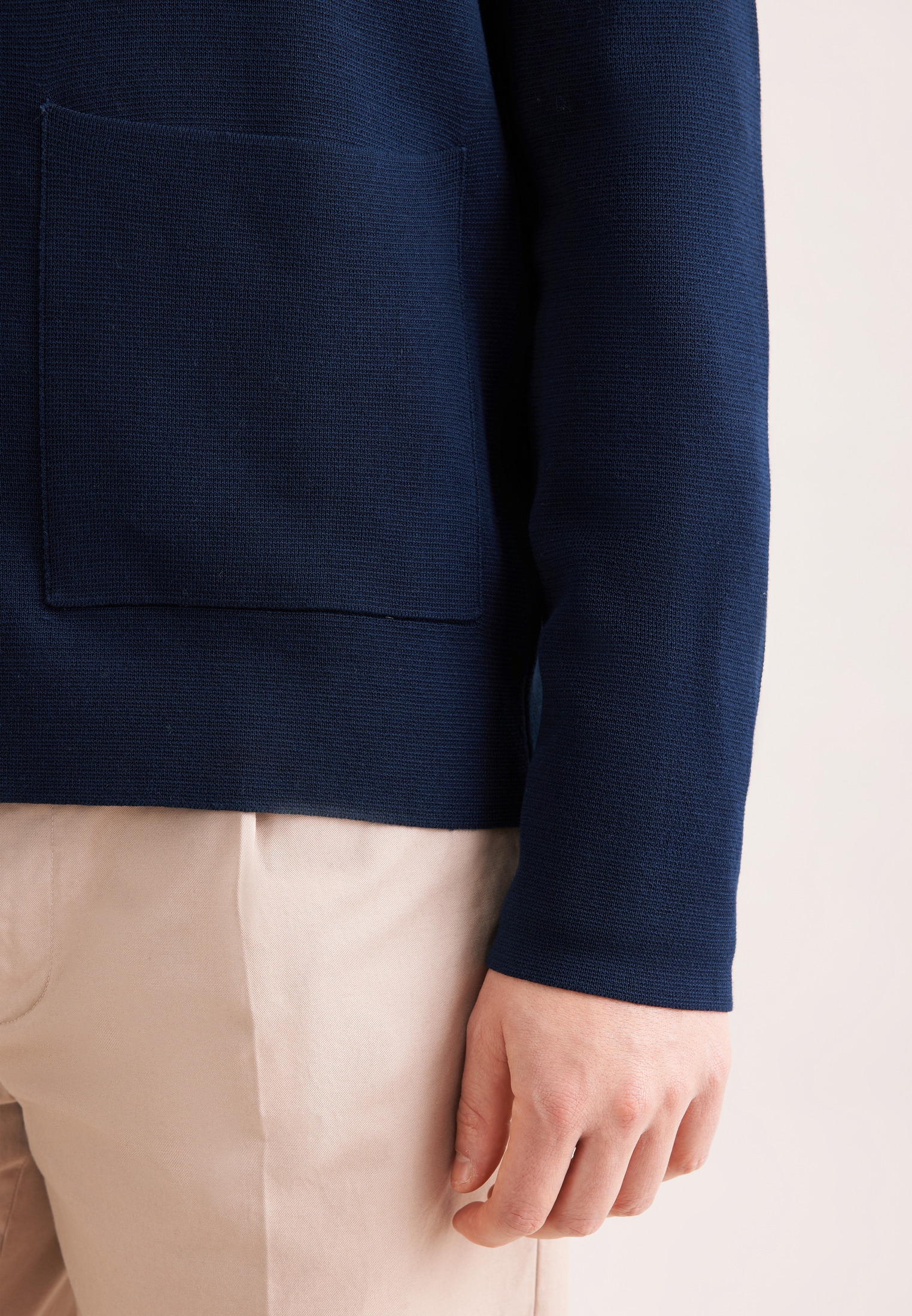 seidensticker Strickjacke »Schwarze Rose« 1/1 Kragen Uni