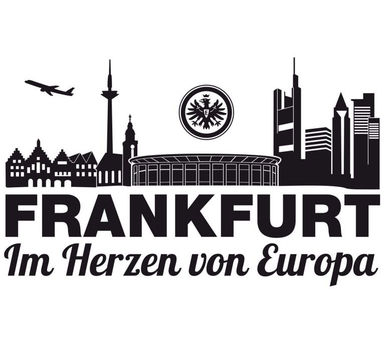 Wall-Art Wandtattoo »Fußball Eintracht Frankfurt Skyline«, (1 St.)