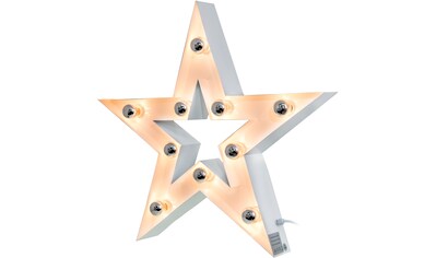 MARQUEE LIGHTS LED Dekolicht »Star«, 20 flammig-flammig, Wandlampe, Tischlampe  Star 20 fLichtquellen E14 (exkl.) - 122x122 cm bei OTTO