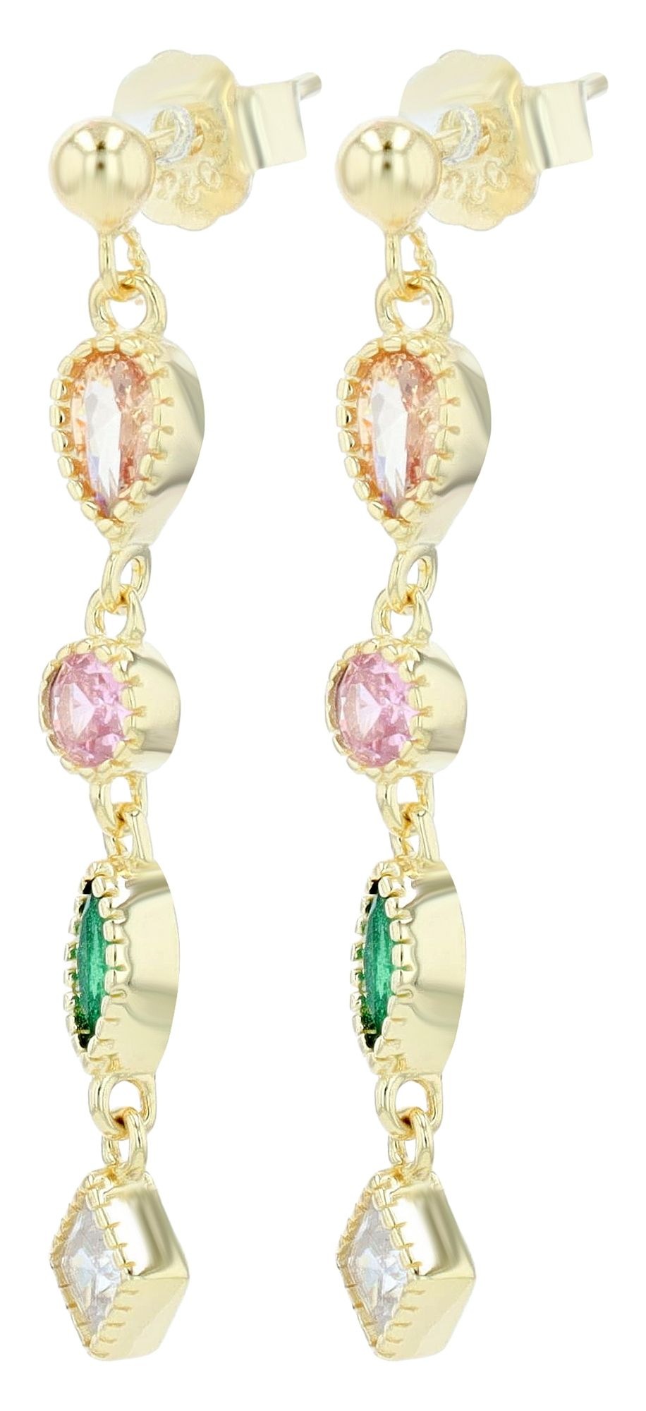 Adelia´s Paar Ohrstecker »Damen Ohrringe ¿ Ohrstecker aus 925 Silber mit Zirkonia«