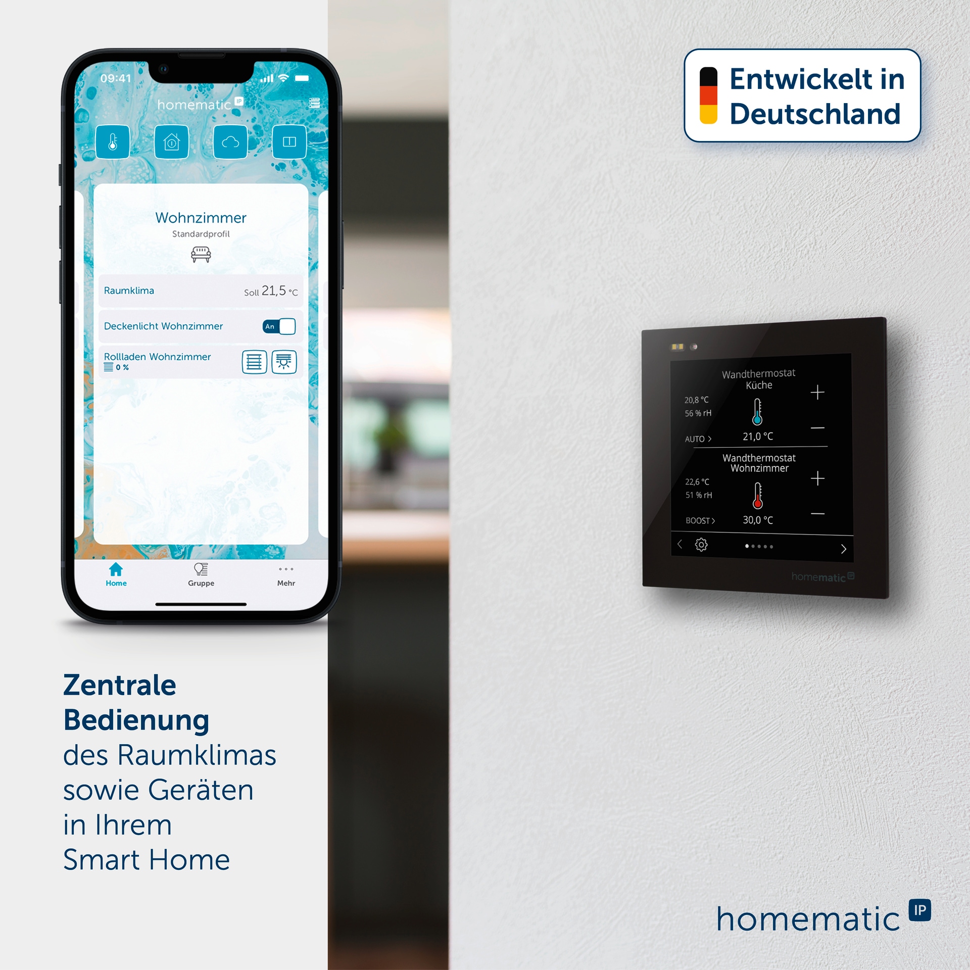 Homematic IP Smart-Home-Steuerelement »Glasdisplay - plus«
