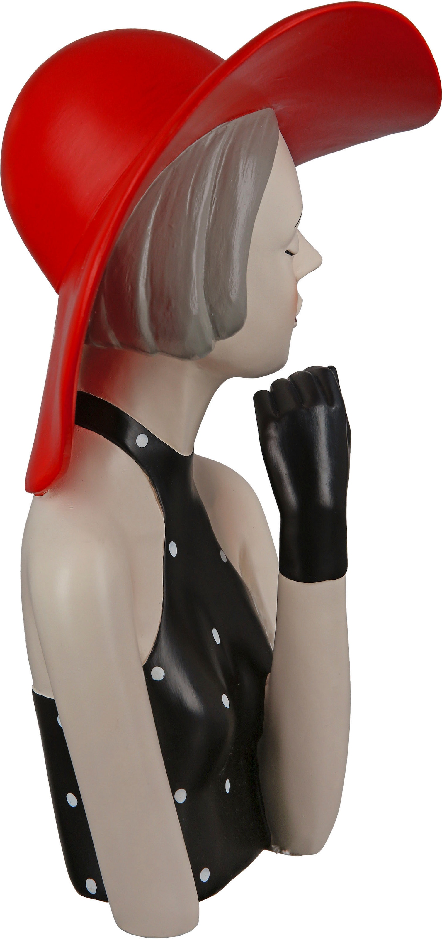 GILDE Dekofigur »Figur Lady mit rotem Hut«