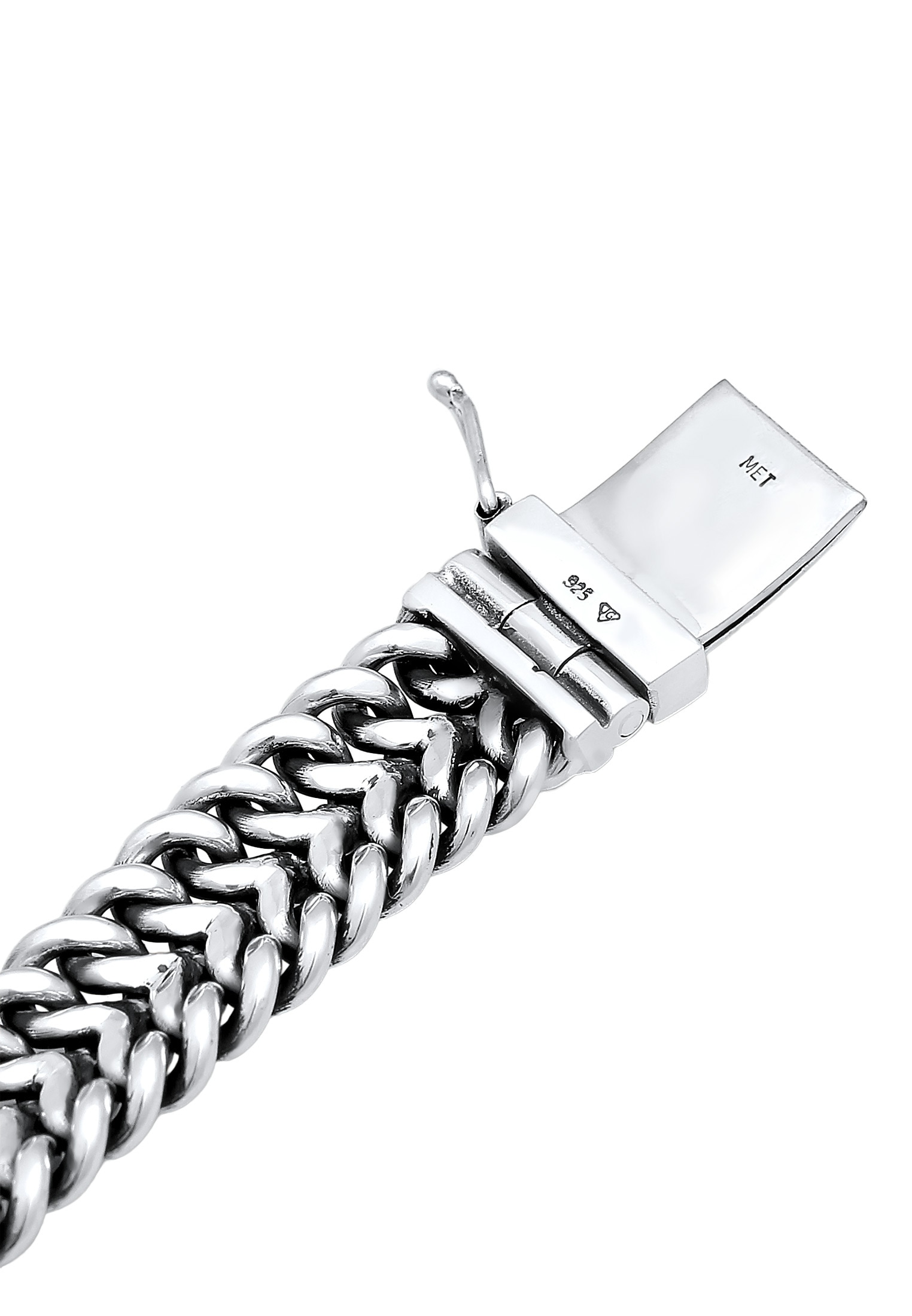 Kuzzoi Armkette »Armband Herren Panzerarmband Gliederkette 925er Silber«
