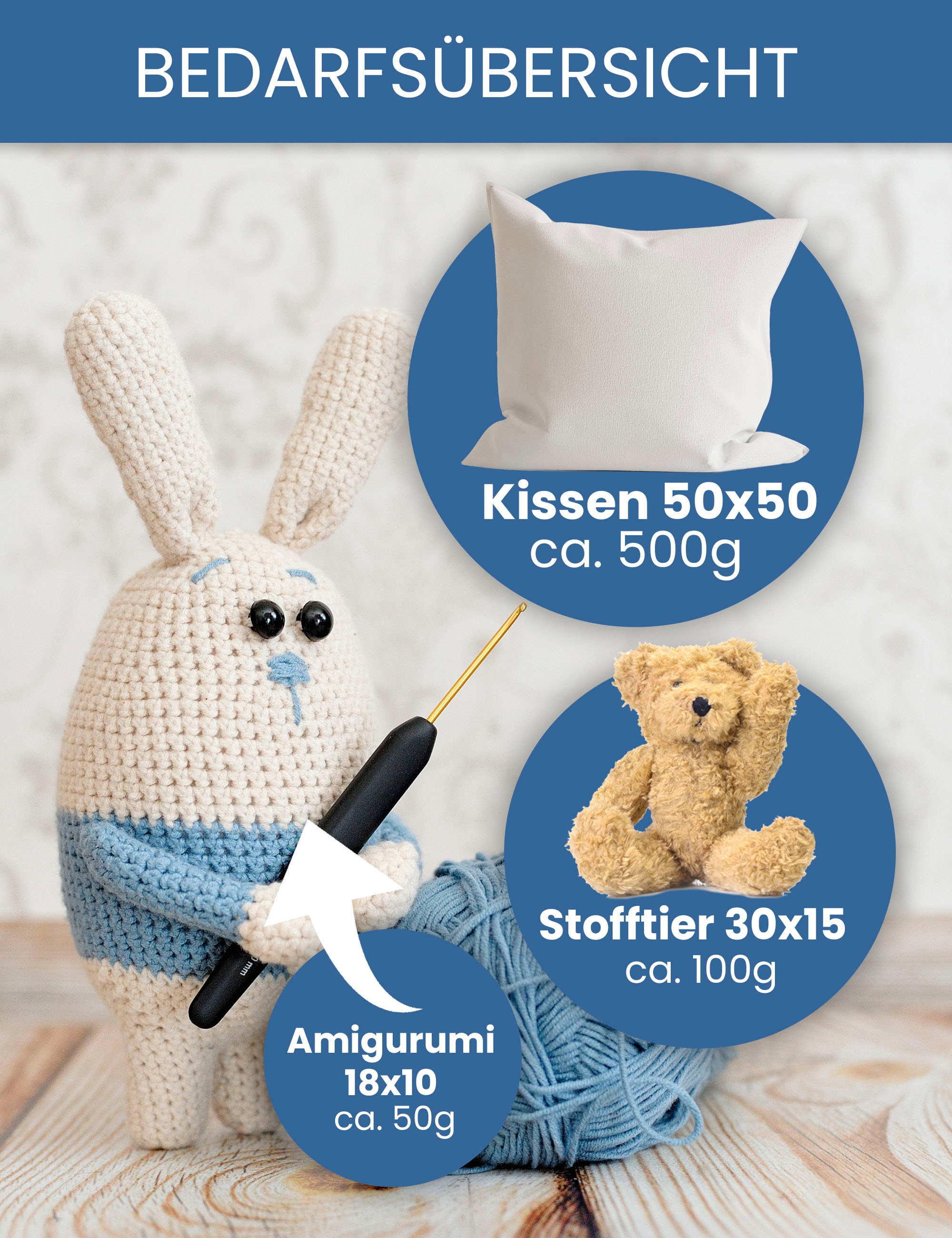 Primaflor-Ideen in Textil Kissenfüllung »Füllmaterial Kissenfüllung Polyesterholfasern«, Füllmaterial für Kissen, Möbel, Stofftiere & Puppen, waschbar