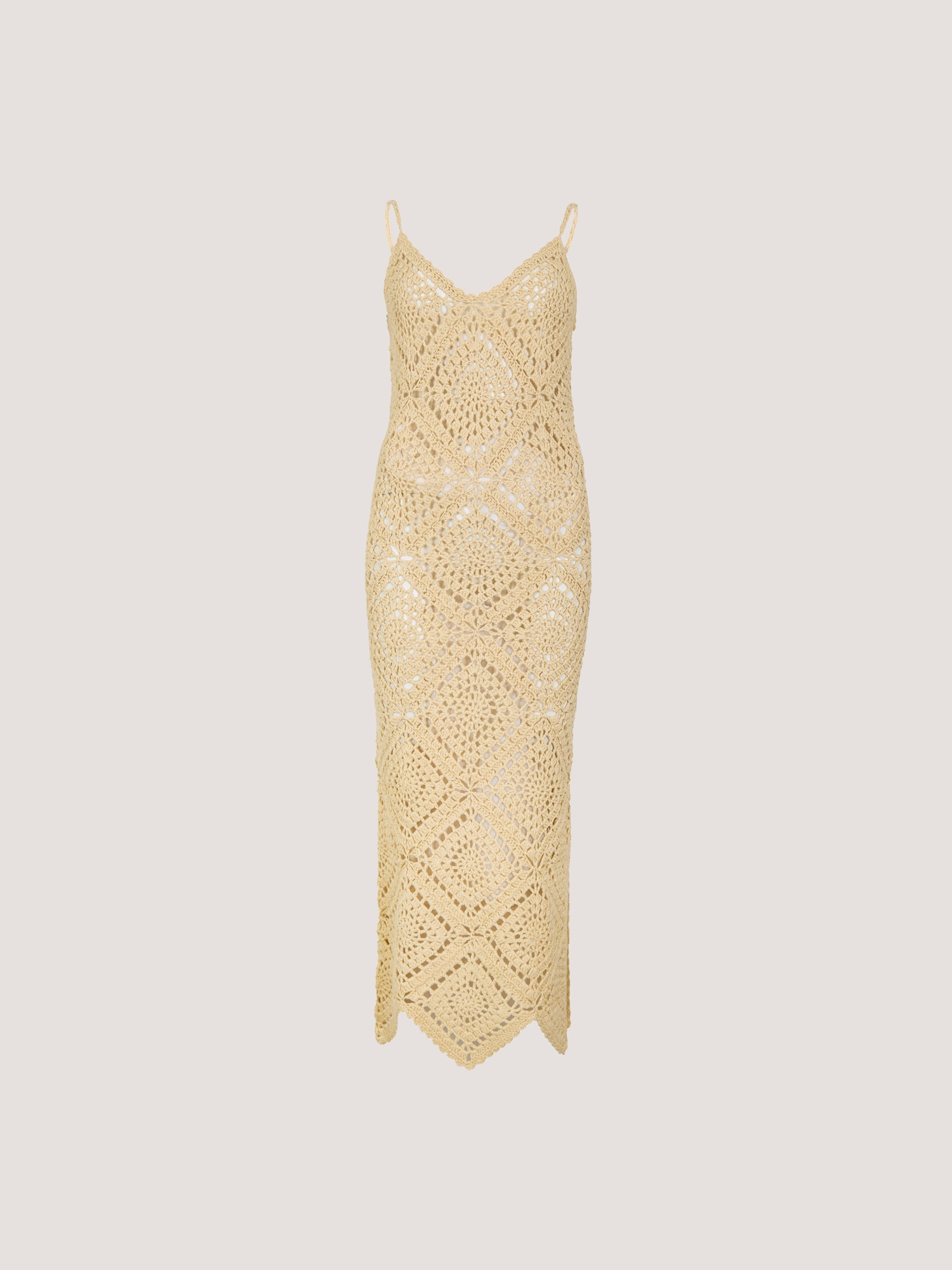 Apricot Midikleid »Midikleid« mit Häkelverzierung