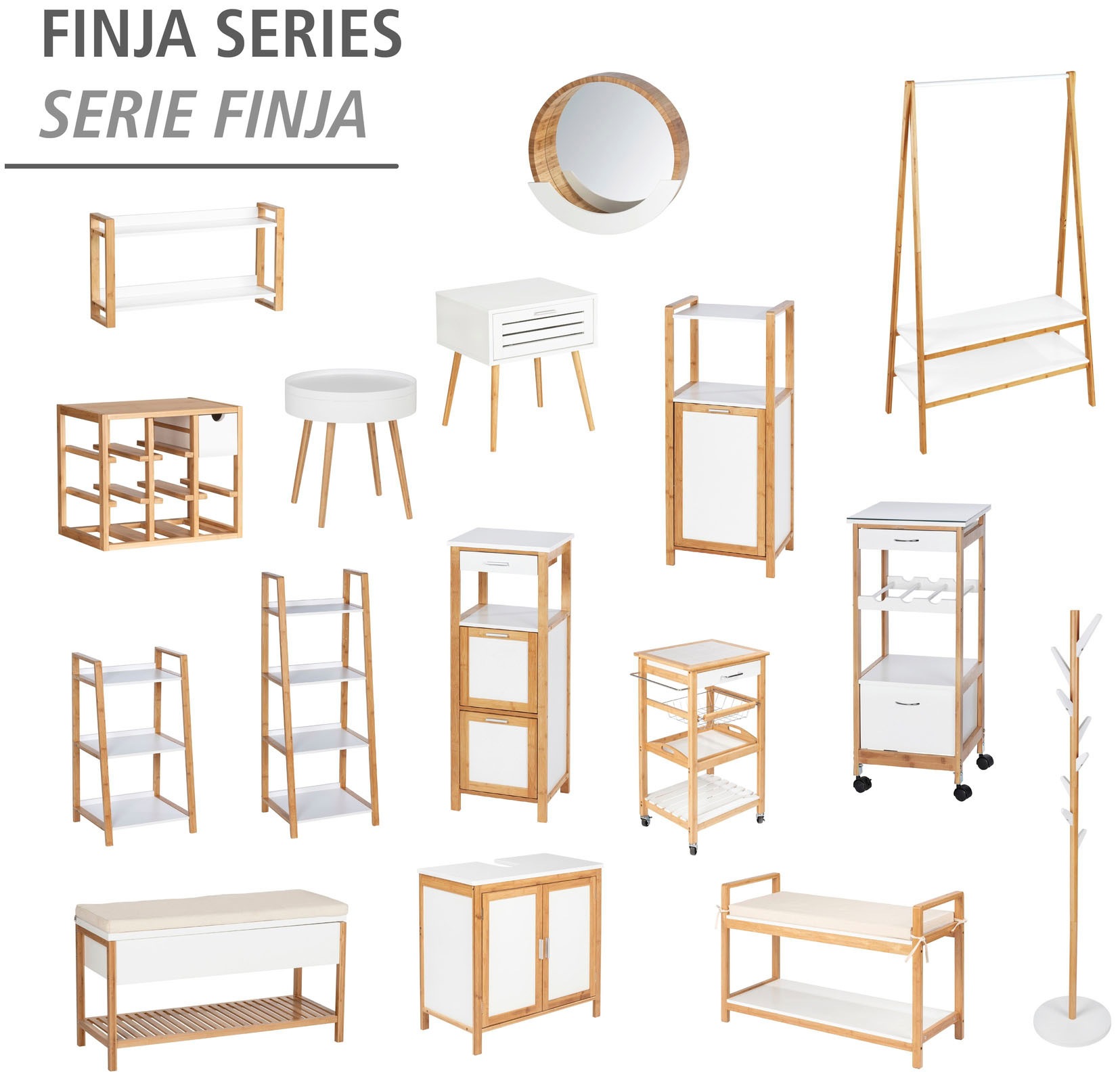 WENKO Garderobenständer »Finja«, im trendigen Scandi-Design