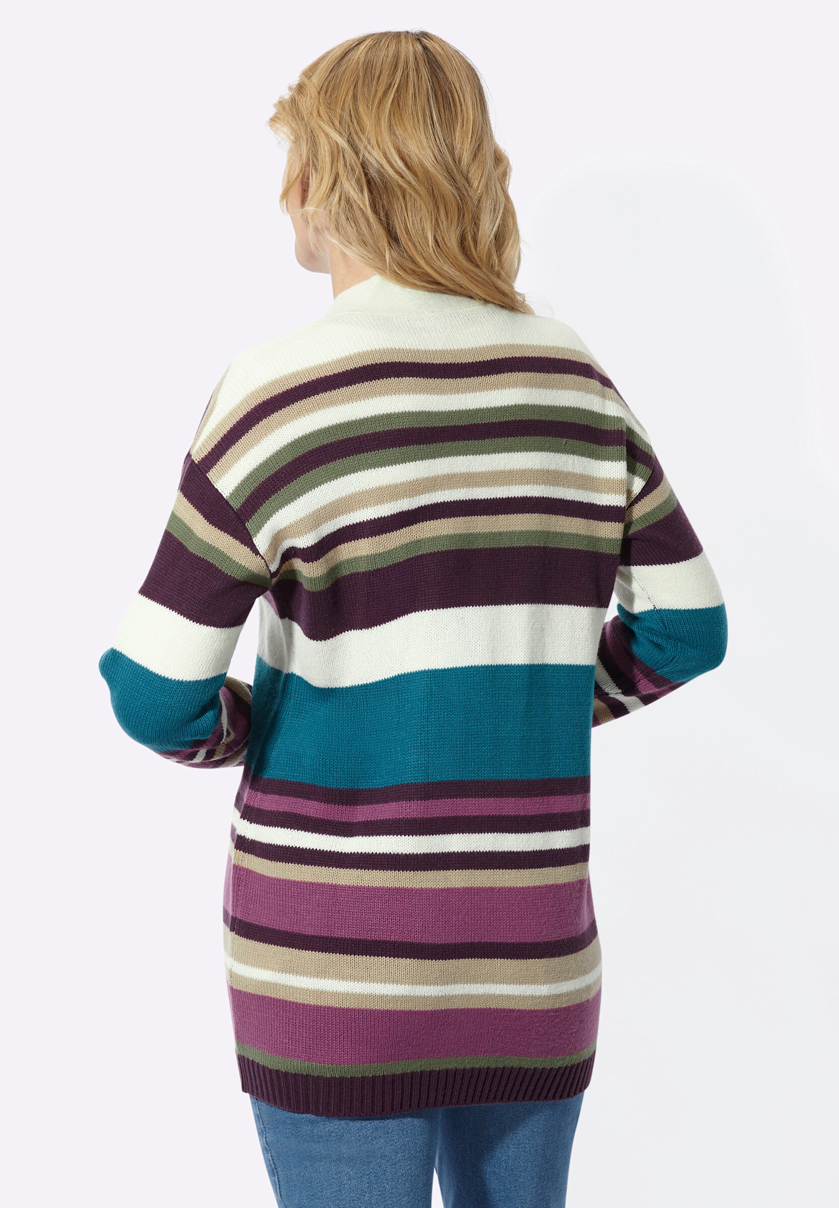 Sieh an! Strickjacke »Long-Strickjacke Longstrickjacke«