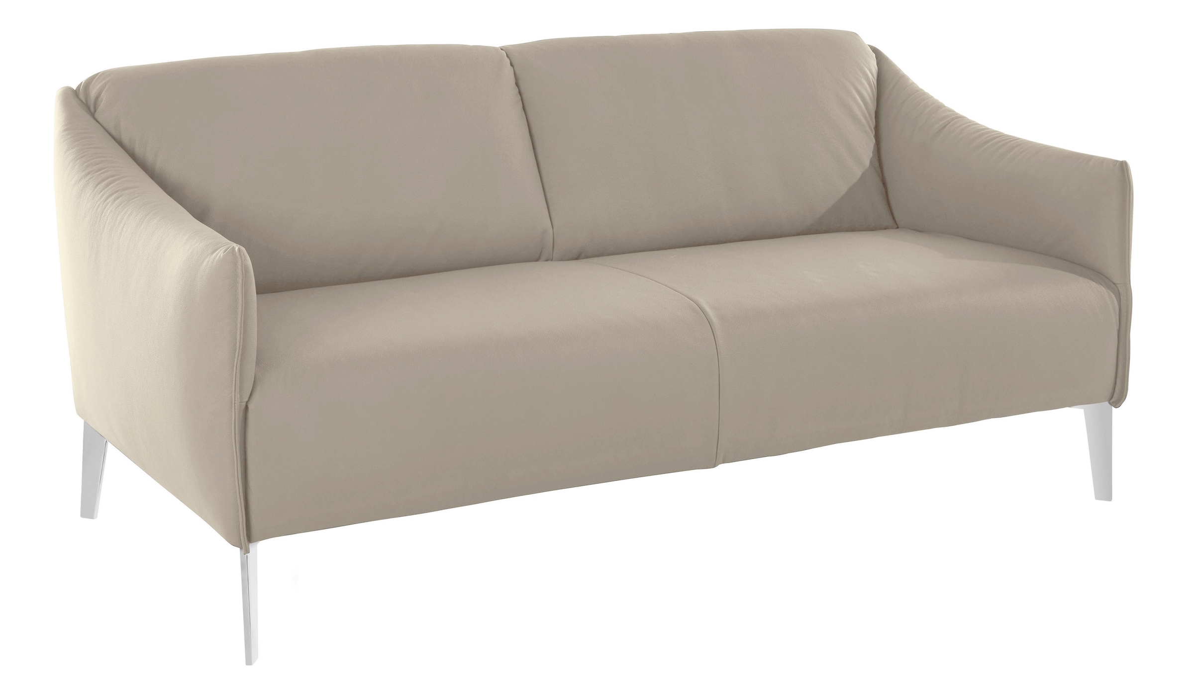 W.SCHILLIG 2,5-Sitzer »sally Designsofa mit schmalen Armlehnen, bequem und elegant« mit Metall-Winkelfüßen in Chrom glänzend, Breite 174 cm