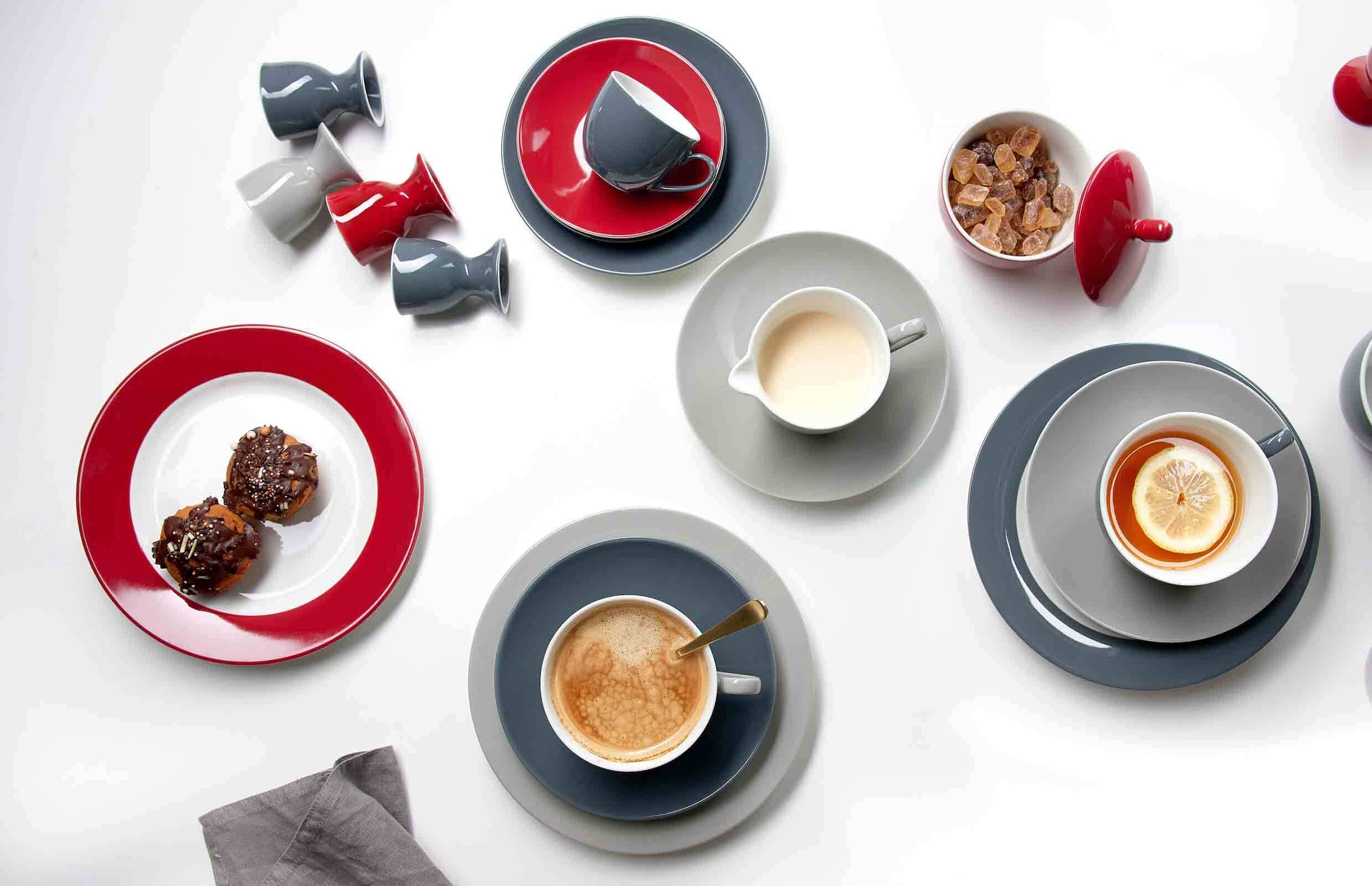 Ritzenhoff & Breker Suppenteller »Suppenteller Doppio ø 22 cm 6er Set bunt« Spülmaschinenfest, Mikrowellensicher