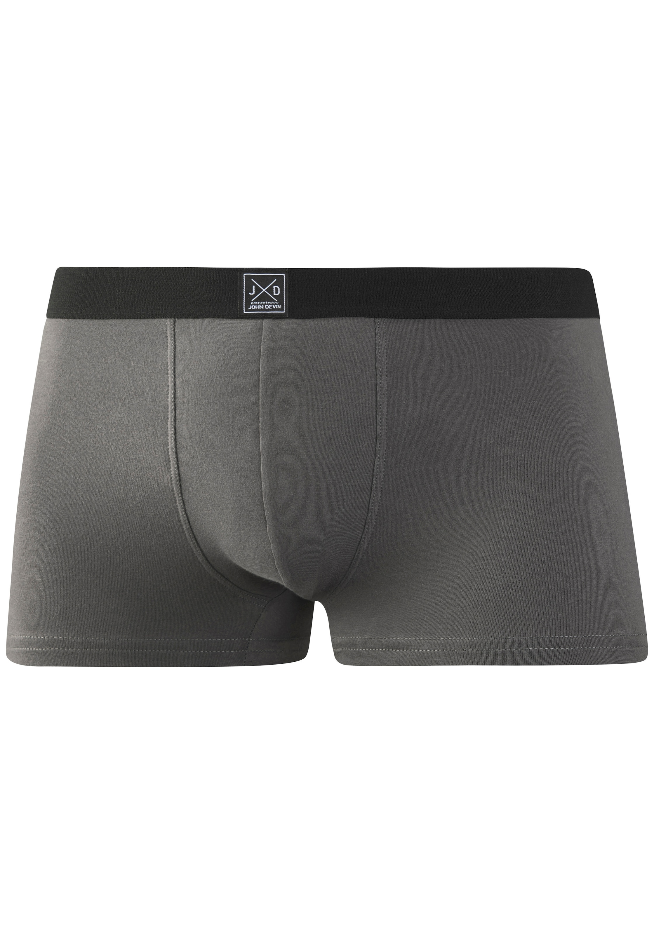 John Devin Boxer »Boxershorts für Herren« Packung, 3 Stk. aus weichem Jersey-Material, 3er-Pack, teils lustig bedruckt