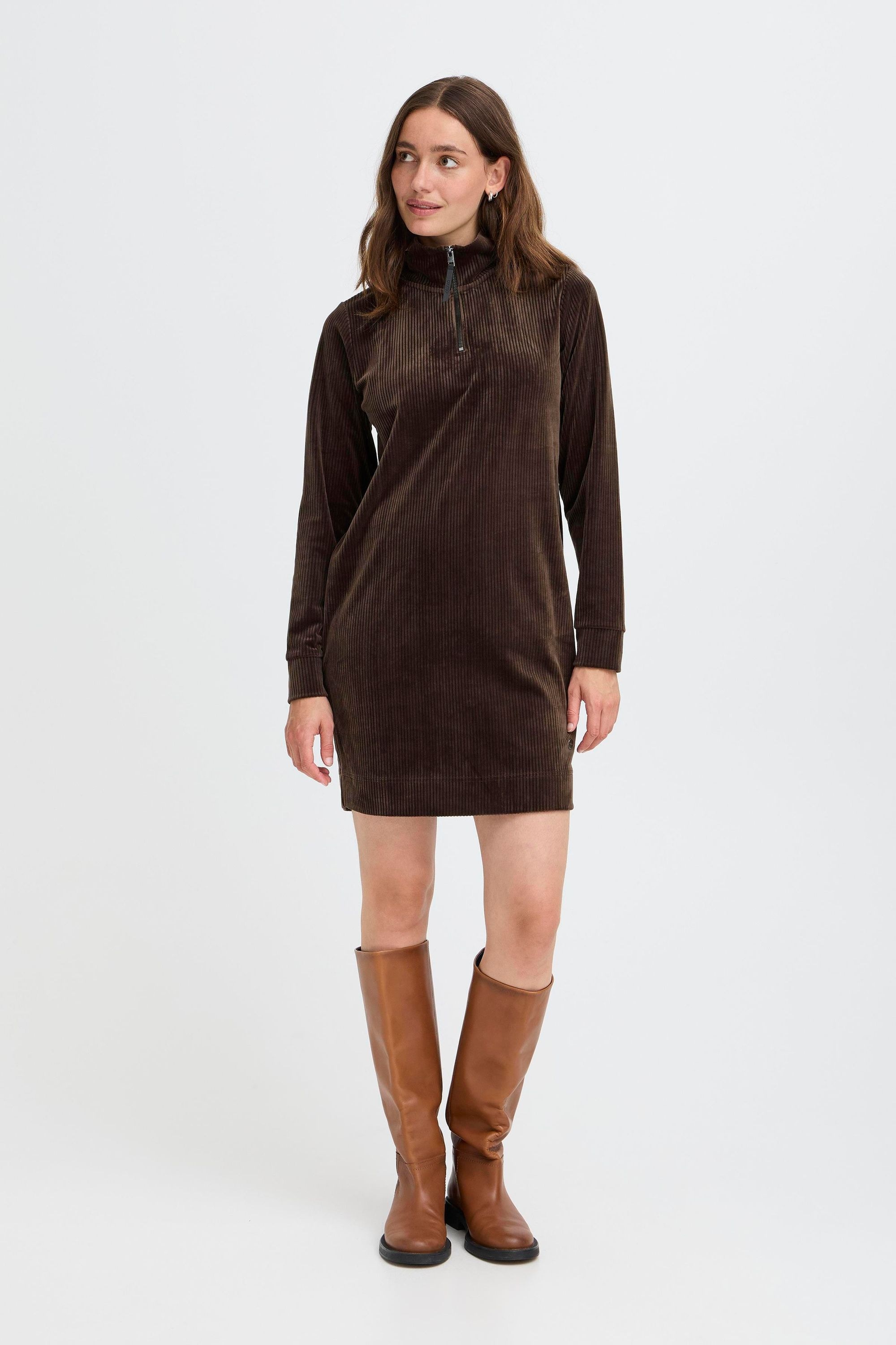 OXMO Sweatkleid »Sweatkleid OXEBBA HALFZIP«