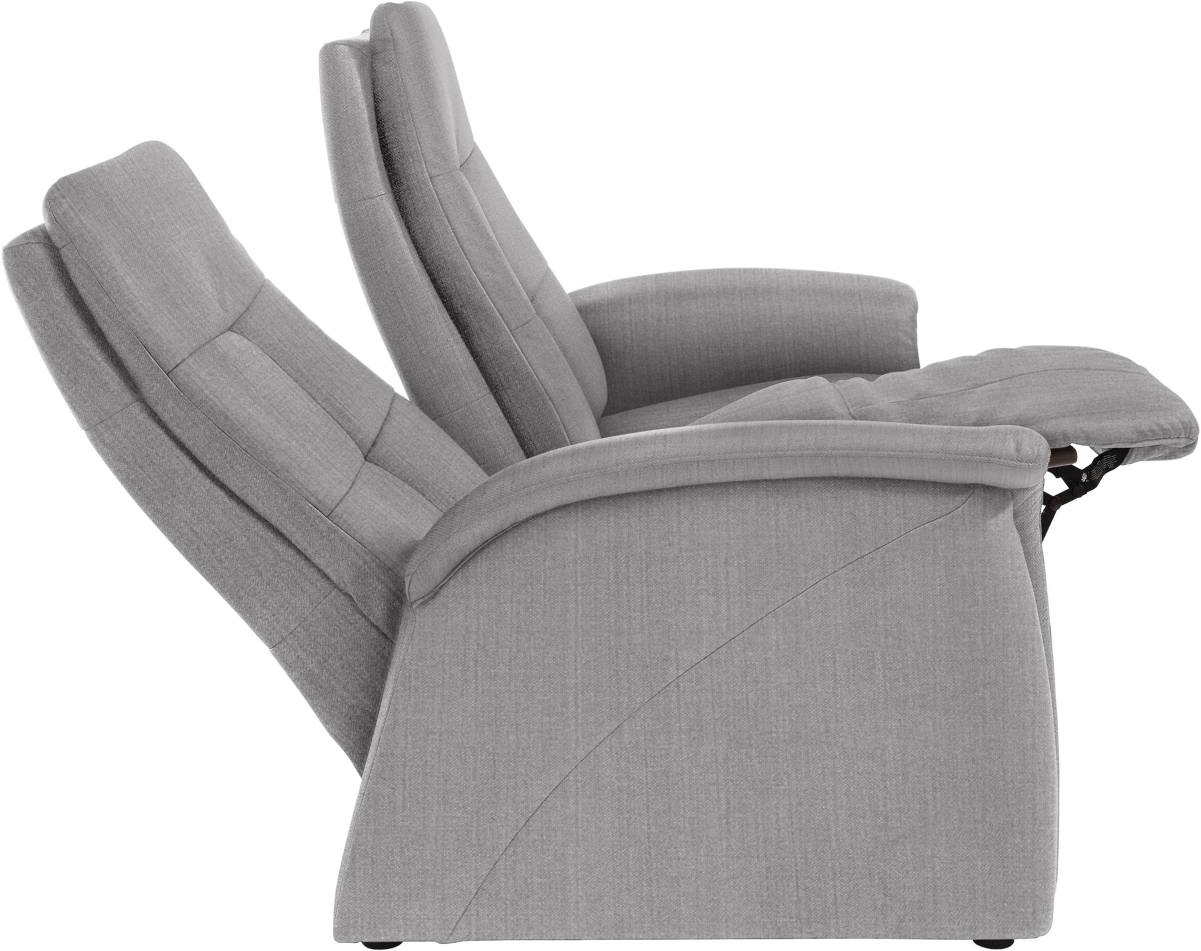exxpo - sofa fashion »Tivoli, Kinosofa, bequem und komfortabel durch die Relaxfunktion« (2-sitzig), schmale Armlehnen