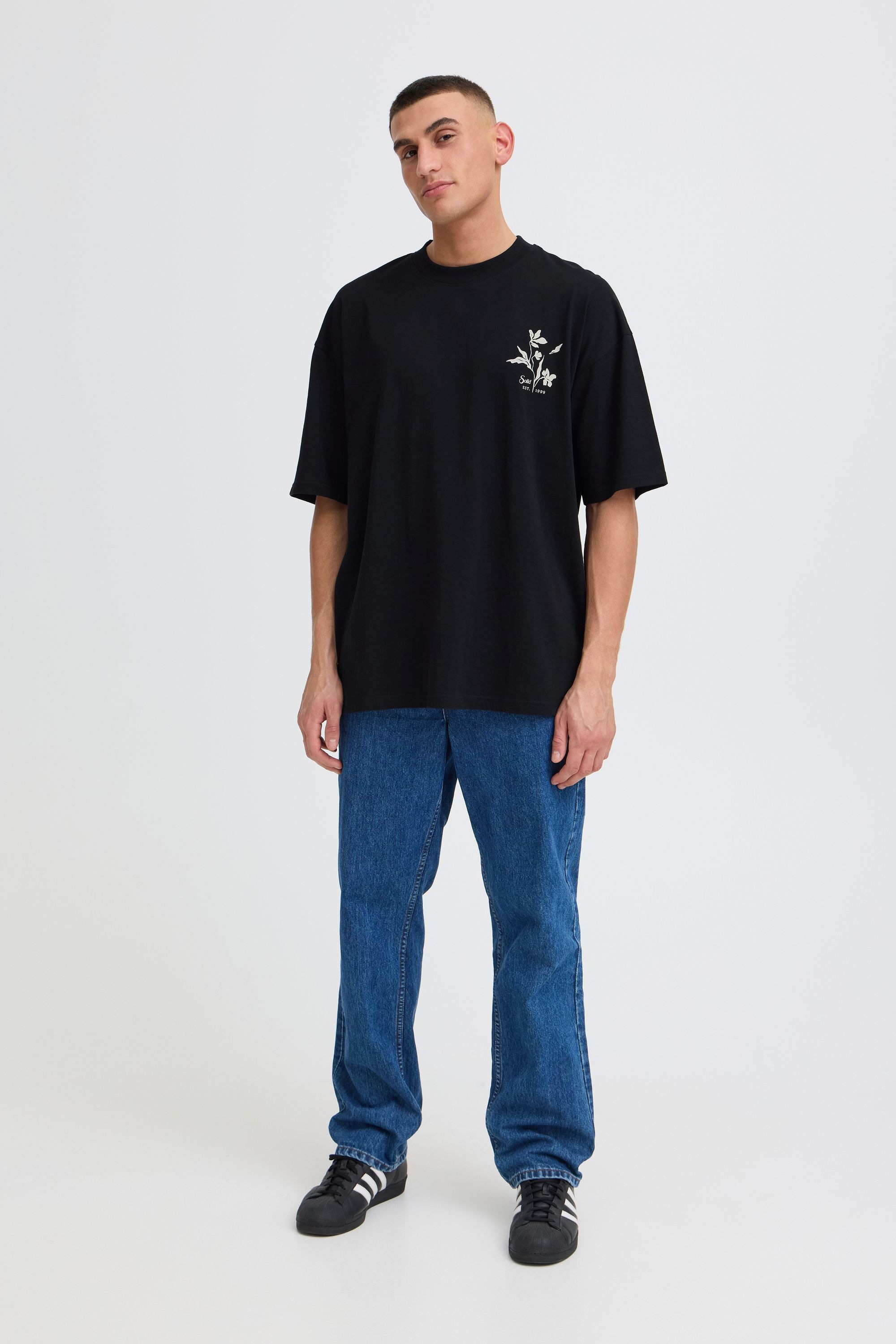 !Solid Rundhalsshirt »Rundhalsshirt SDAmon Oversized«