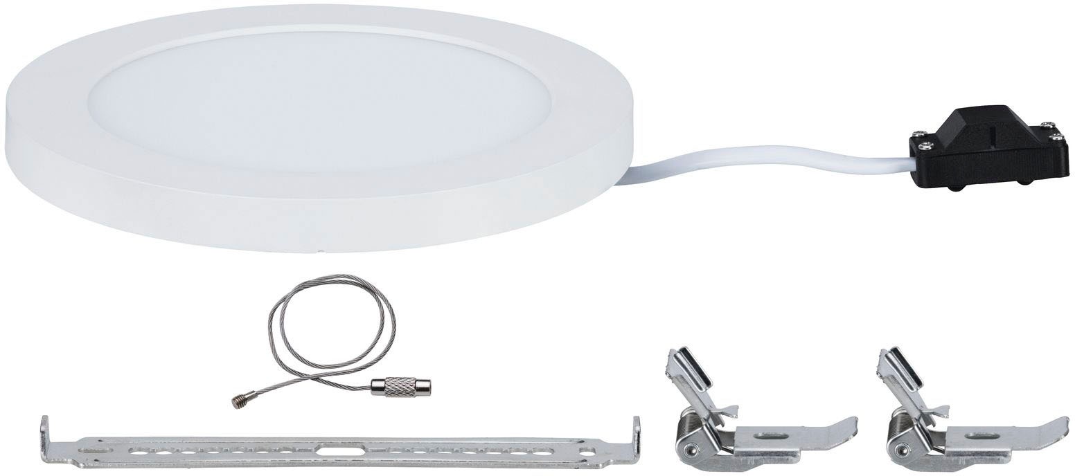 Paulmann LED Einbauleuchte »LED Einbaupanel Cover-it rund 165mm 12W 3.000K Weiß matt«, 1 flammig, LED Einbaupanel Cover-it rund 165mm 12W 3.000K Weiß matt