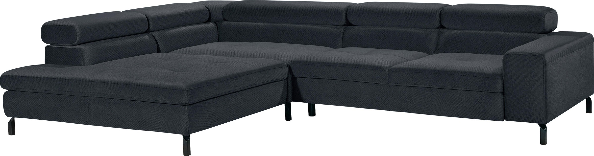 GALLERY M branded by Musterring Ecksofa »Felicia Due L-Form«, Wahlweise mit Sitzvorzug, inkl. Kopfteilverstellung, Sitzhöhe 43 cm