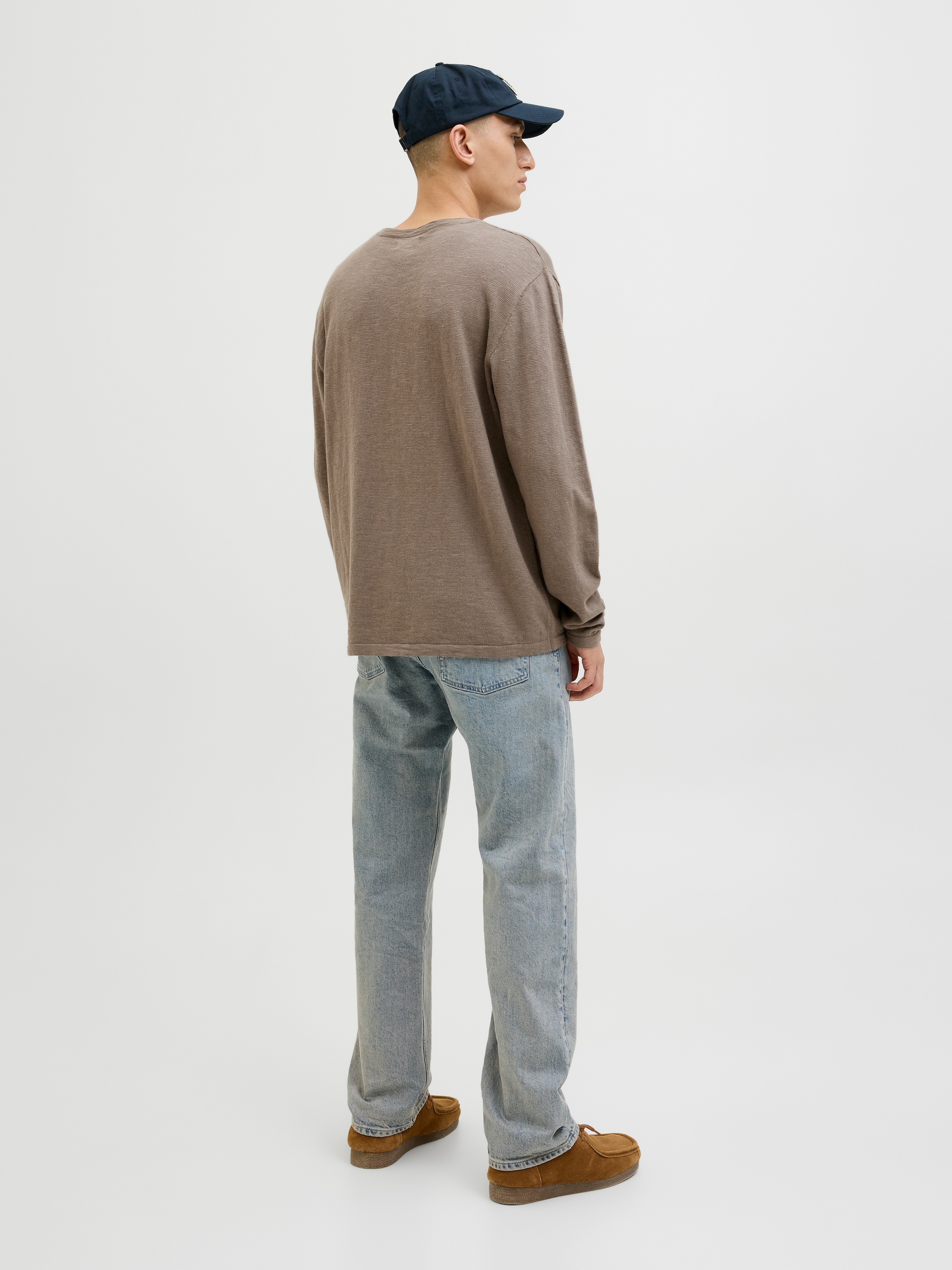Jack & Jones Rundhalspullover »JJESUMMER KNIT CREW NECK SN«, mit Rundhalsausschnitt