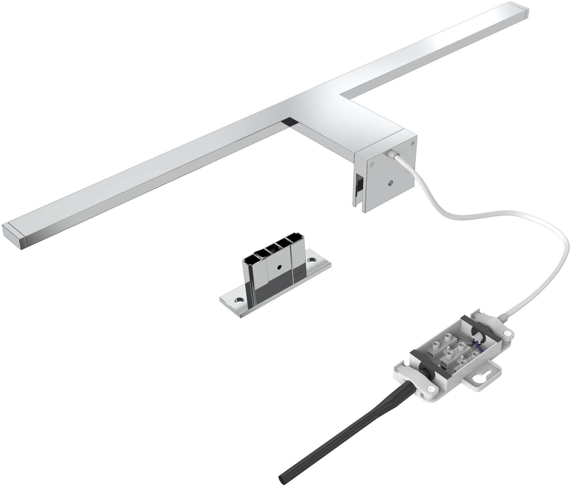 B.K.Licht Spiegelleuchte »Carina«, 1 flammig, Leuchtmittel LED-Board | LED fest integriert, LED, Badezimmer, Beleuchtung, Spiegel-Leuchte, IP44, Schminklicht