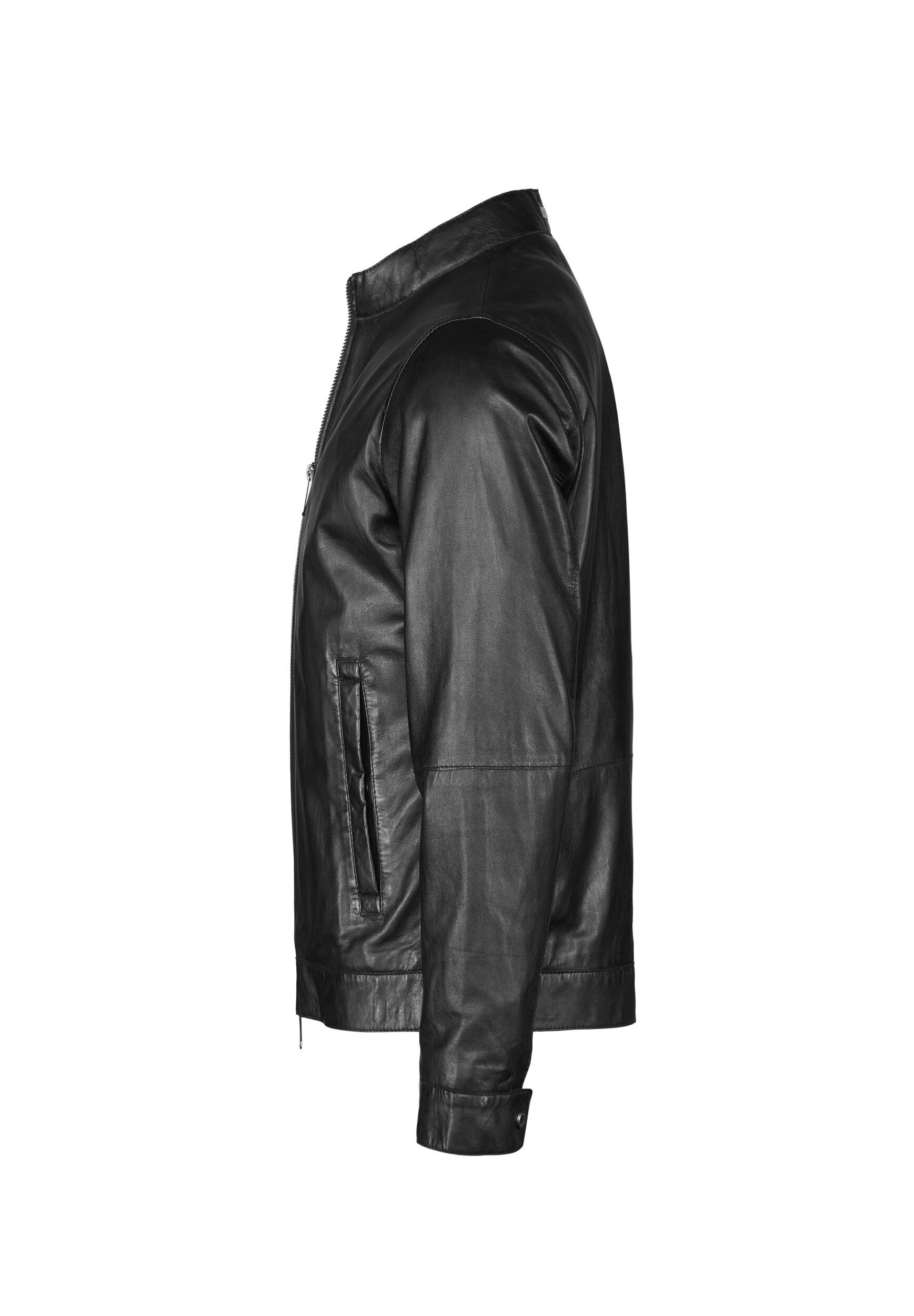 bugatti Lederjacke »BUBORMIO« ohne Kapuze aus hochwertigem Leder