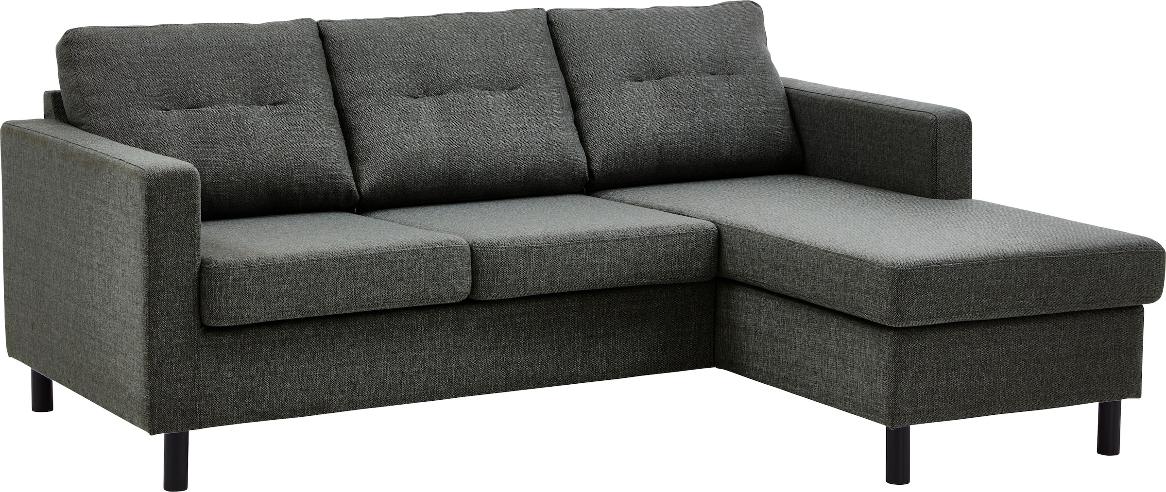 ATLANTIC home collection Ecksofa »Tea L-Form« Ecksofa, frei im Raum stellbar und Recamiere beidseitig montierbar