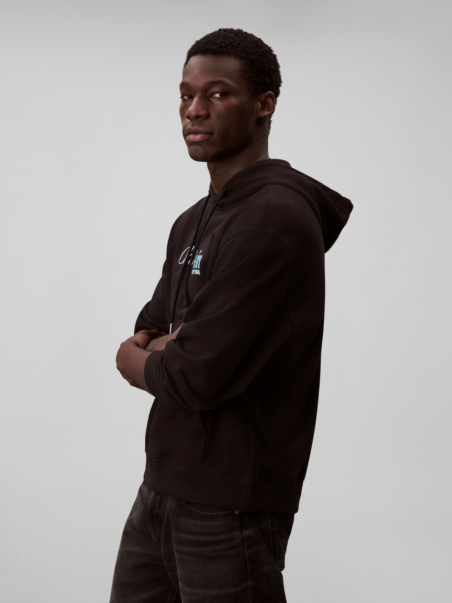 Calvin Klein Kapuzensweatshirt »LS EU 350TERRY CURSIVE GRAPHIC H«, regular fit, Logo-Schriftzug