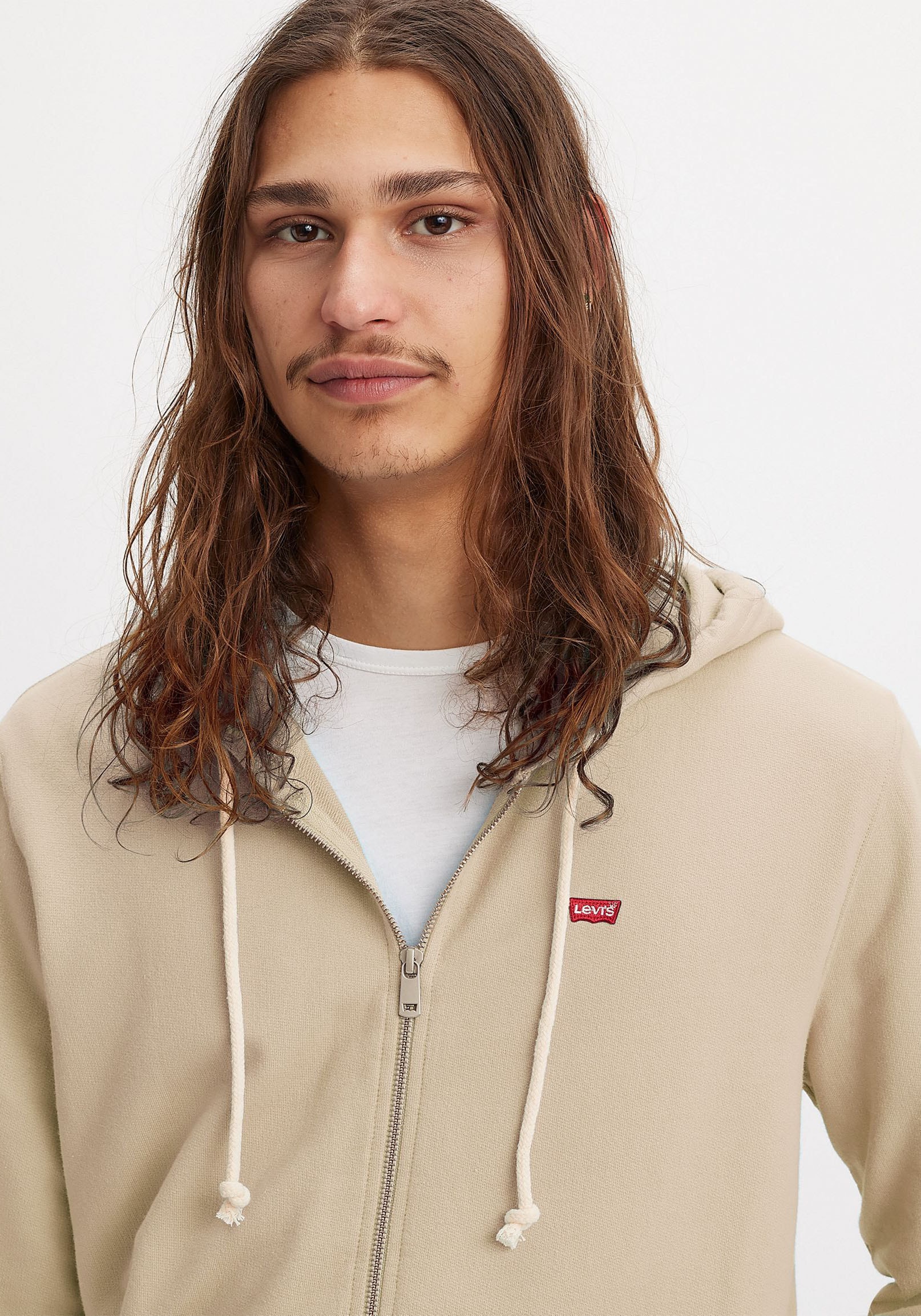 Levi's® Kapuzensweatjacke »NEW ORIGINAL ZIP UP« mit Logo-Stickerei und Kängurutasche