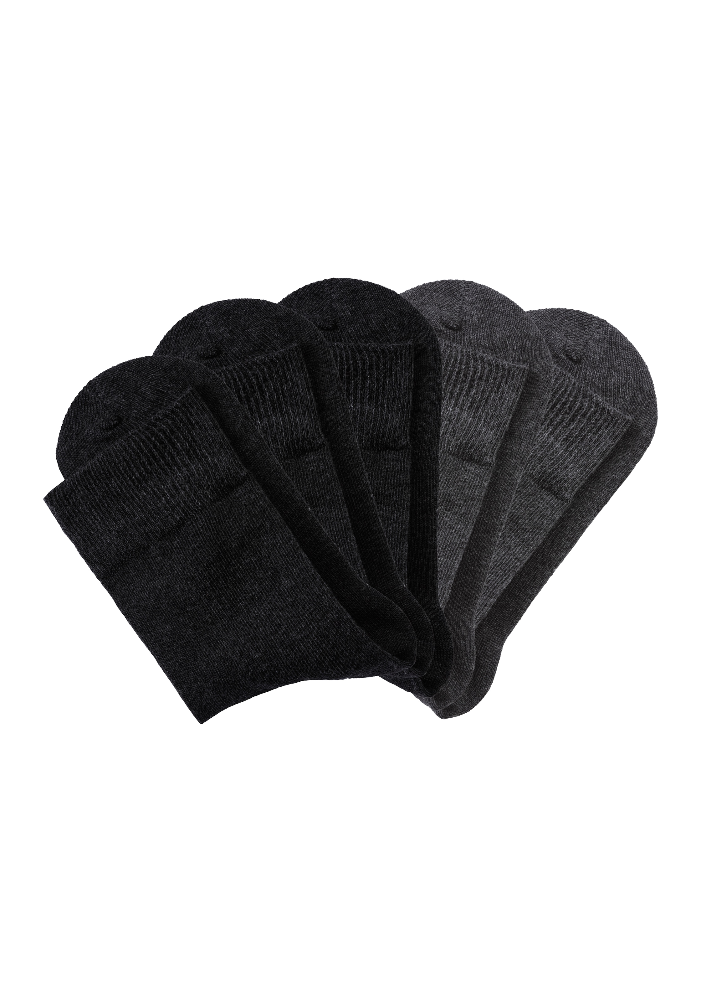 H.I.S Basicsocken Packung, 5 Stk. tlg. mit besonders weichem Bündchen