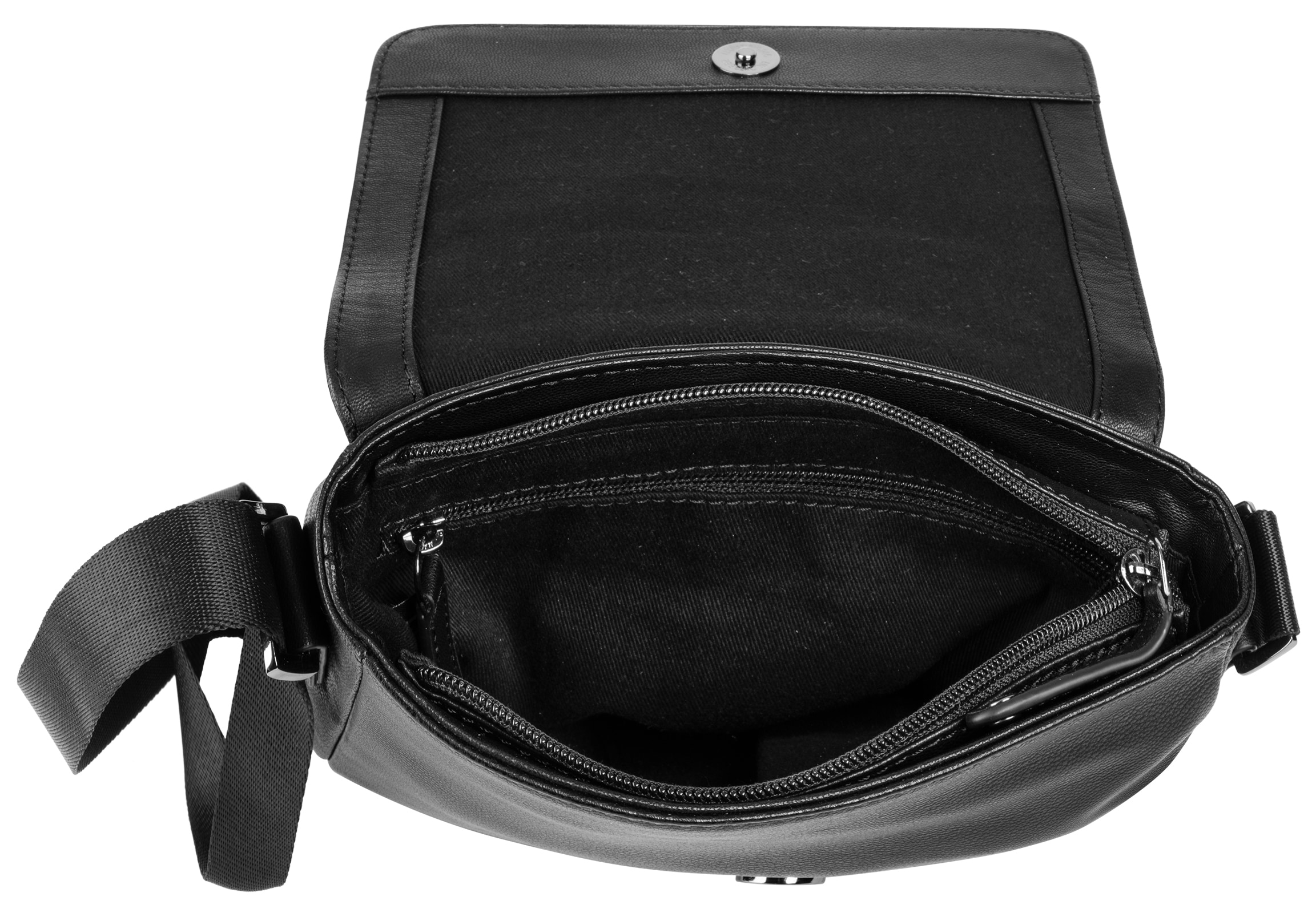 bugatti Umhängetasche »BLACK MAGIC« echt Leder