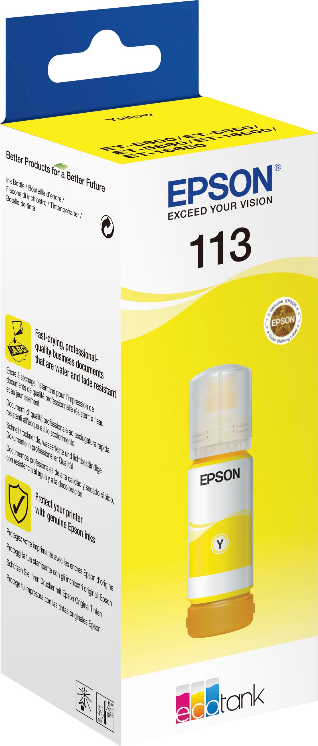 Epson Tintenpatrone »113 EcoTank«, original Nachfülltinte 113