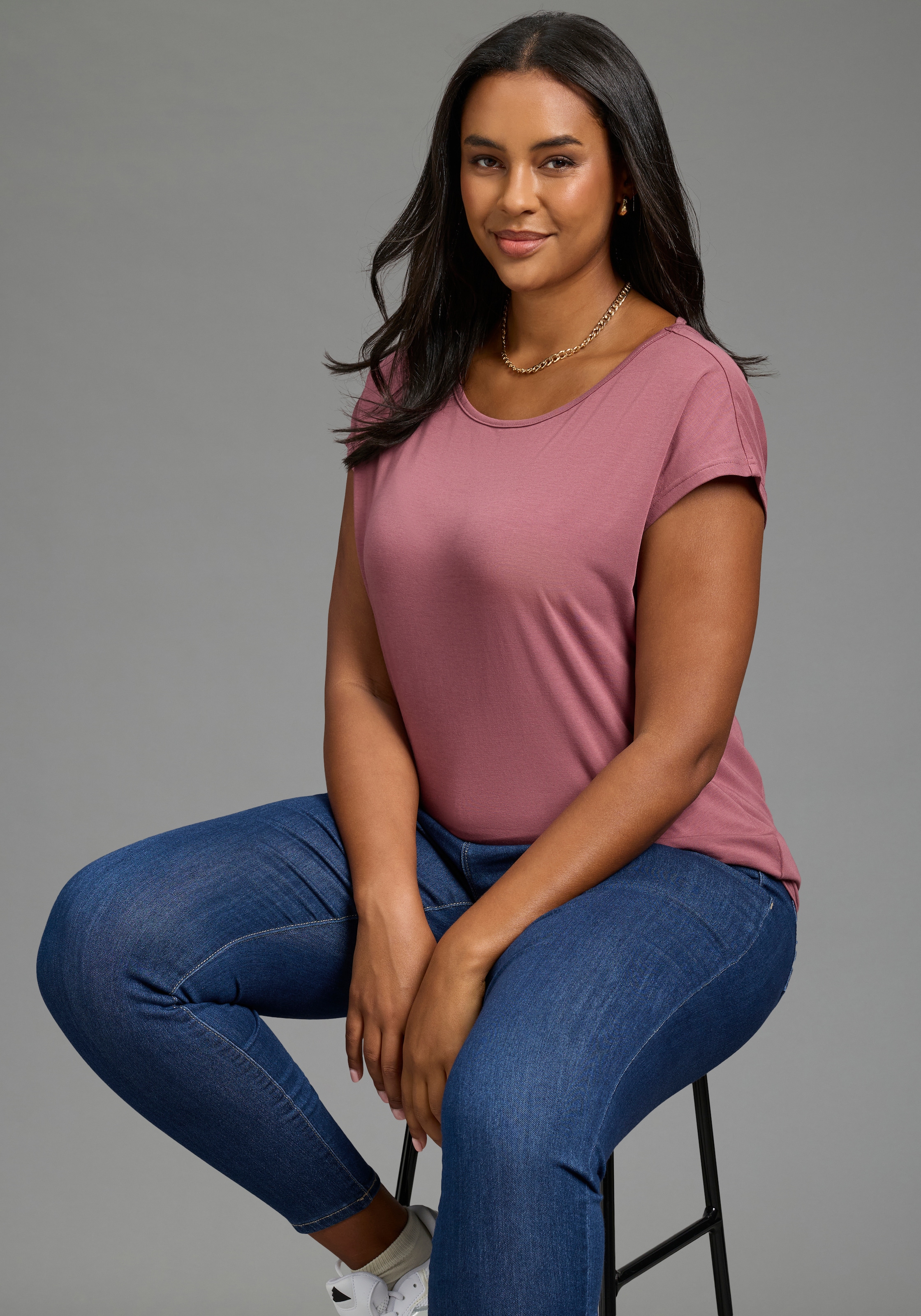 Laura Scott CURVE Yogashirt »Große Größen«
