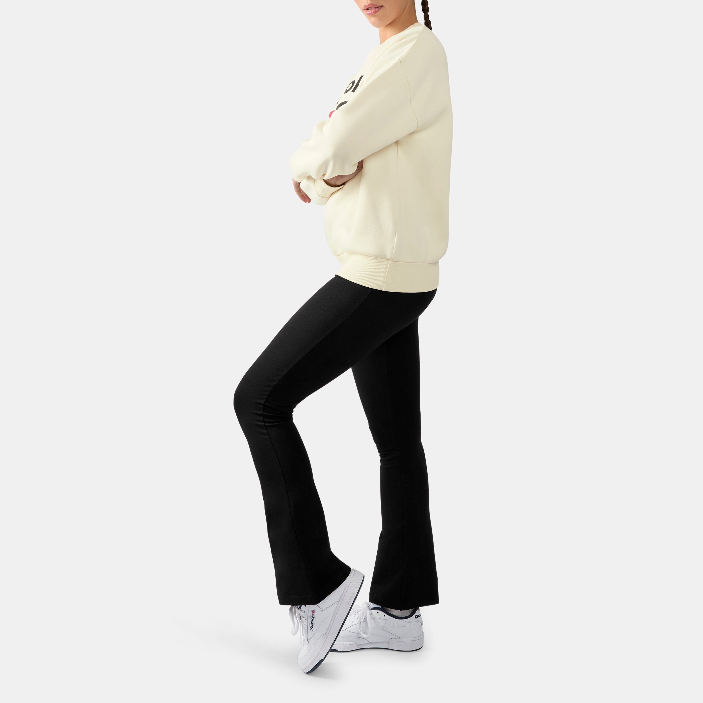 Reebok Leggings »TARA SMALL LOGO FLARED LEGGINGS«  sportlicher Stil