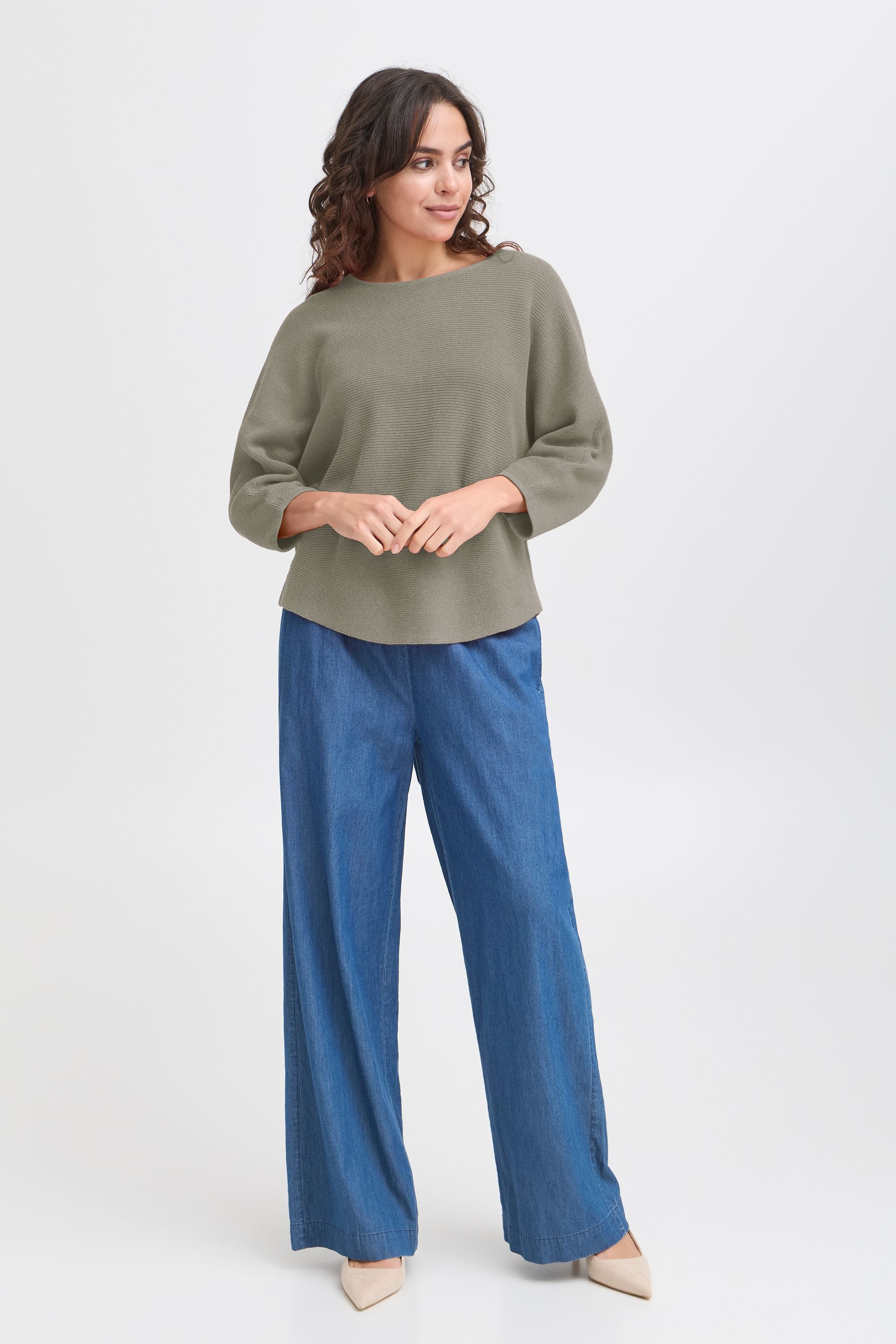 fransa Strickfleece-Pullover »Strickpullover FRSINJA PU 1«