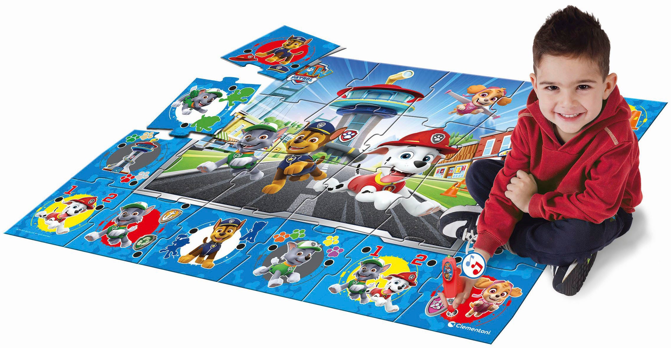 Clementoni® Puzzle »Quiz-Bodenpuzzle PAW Patrol«, Made in Europe; FSC® - schützt Wald - weltweit