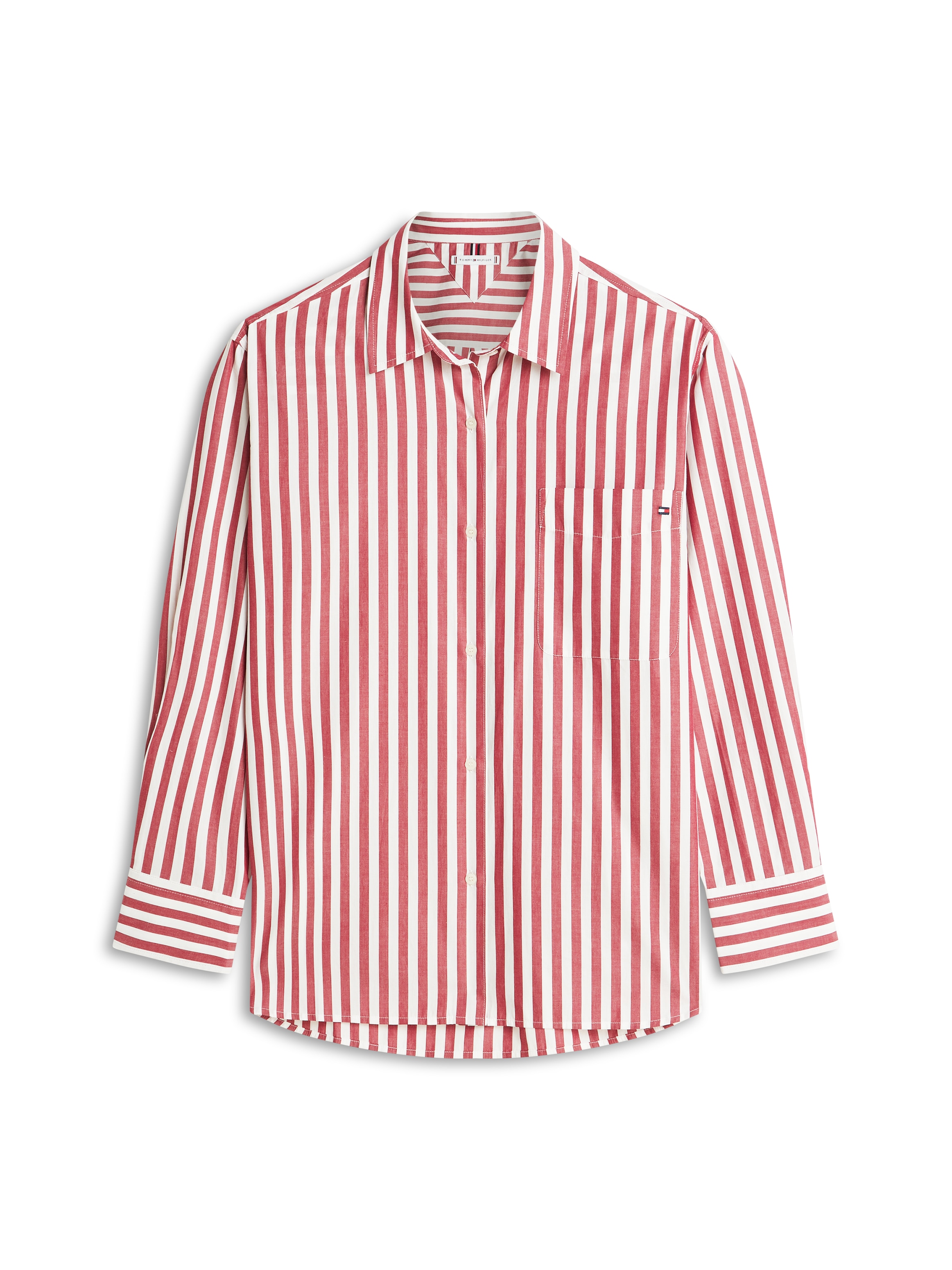 Tommy Hilfiger Langarmbluse »ESS POPLIN EASY FIT SHIRT« Baumwolle