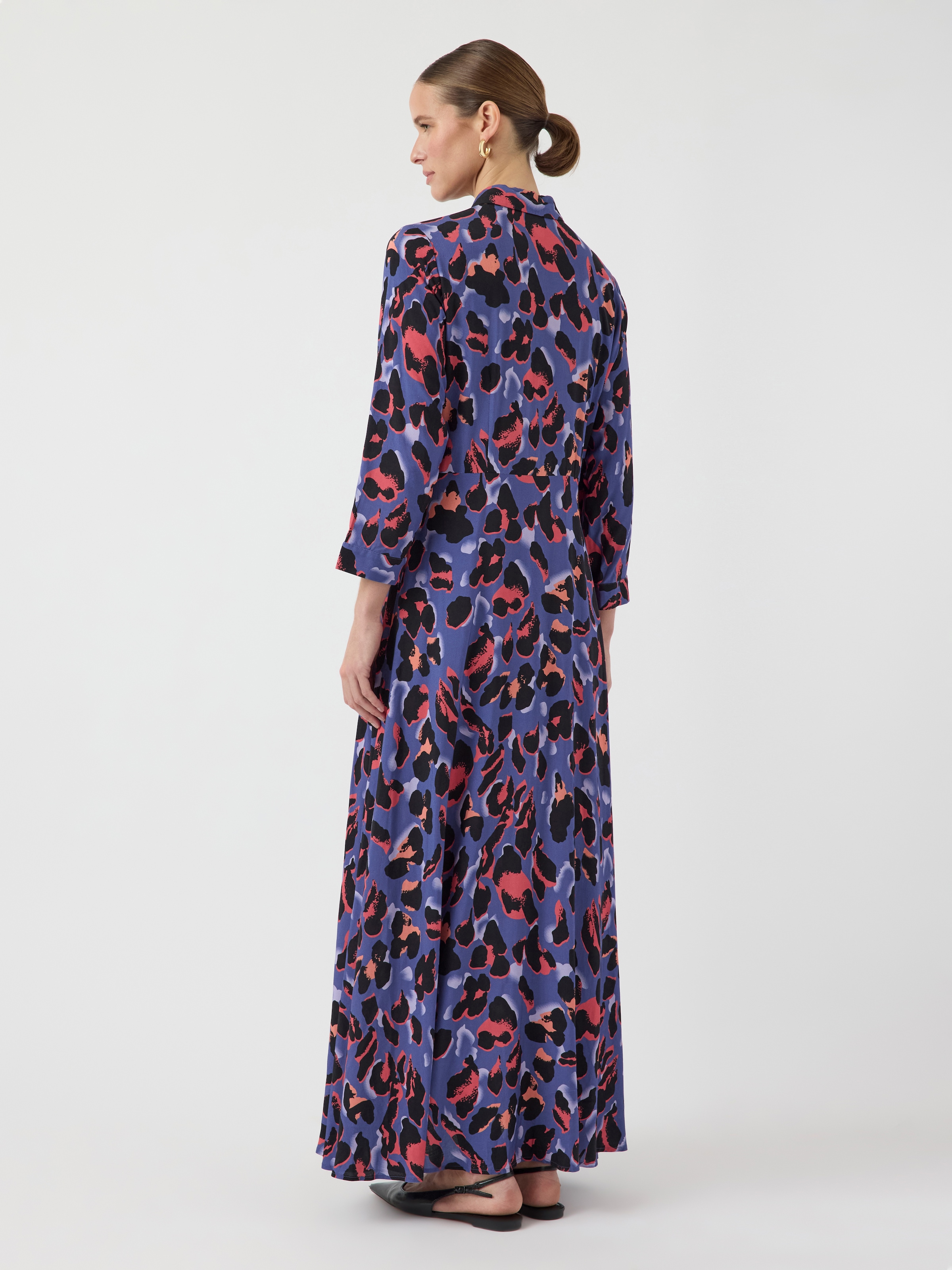 Y.A.S Hemdblusenkleid »YASSAVANNA LONG SHIRT DRESS«, Sommerkleid, mit 3/4 Ärmel
