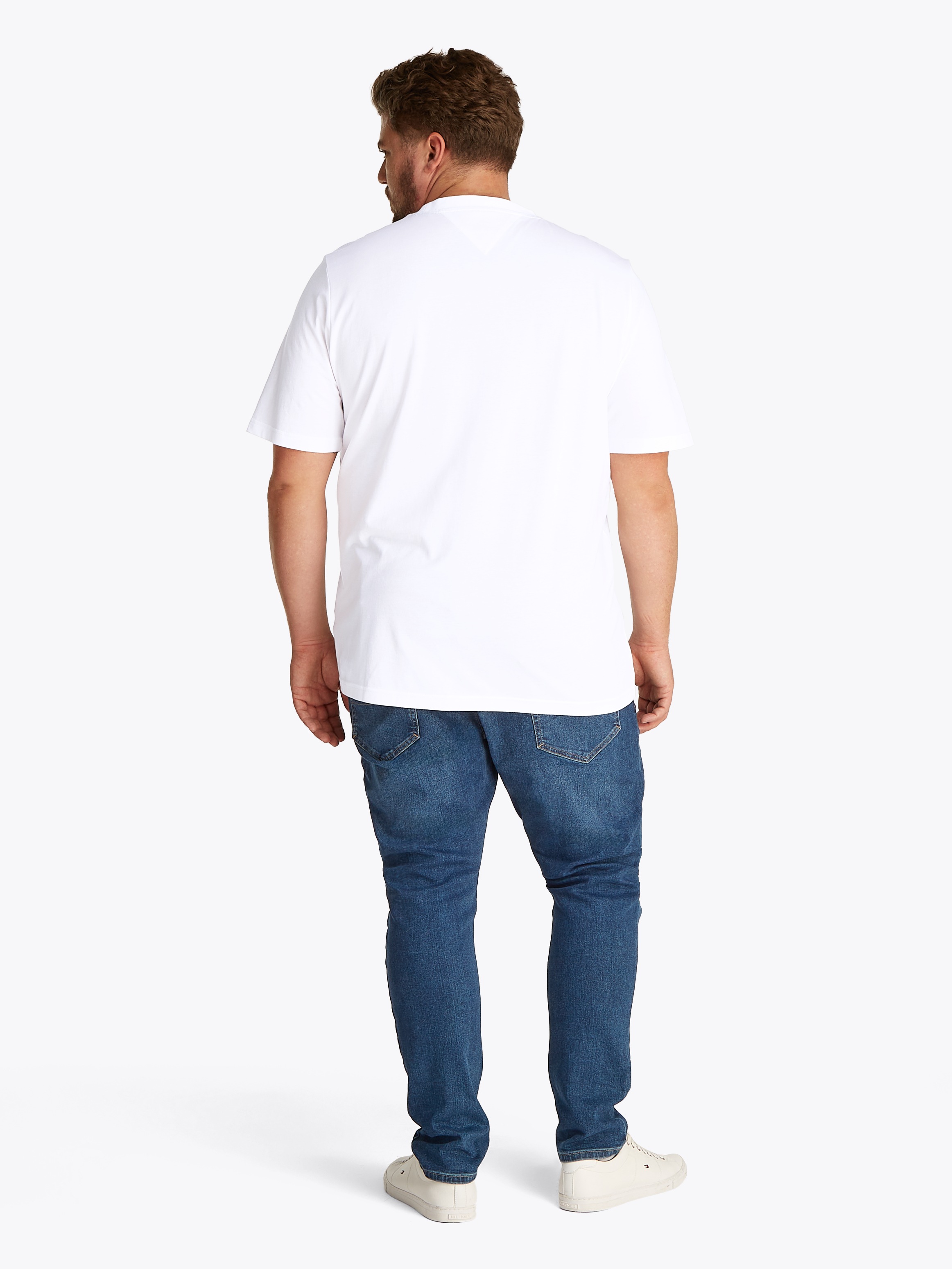 Tommy Hilfiger Big & Tall T-Shirt »BT-HILFIGER CENTER STACK TEE-B«, Große Größen, mit mehrfarbigen Print