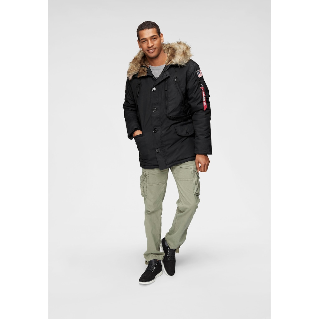 Alpha Industries Parka »POLAR JACKET«, mit Kapuze