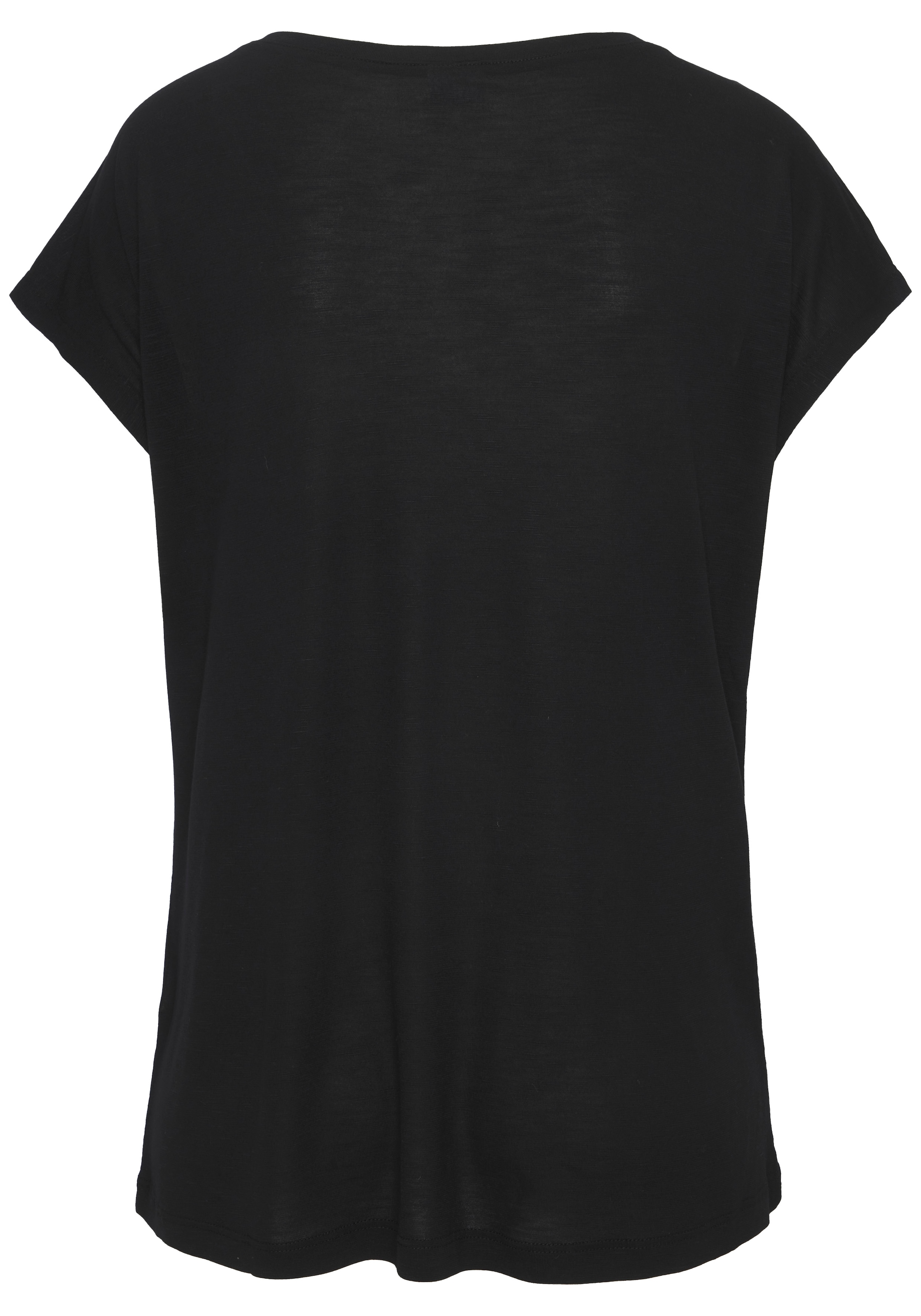 LASCANA Strandshirt mit Print und glänzendem Effekt, Ethno-Look, casual