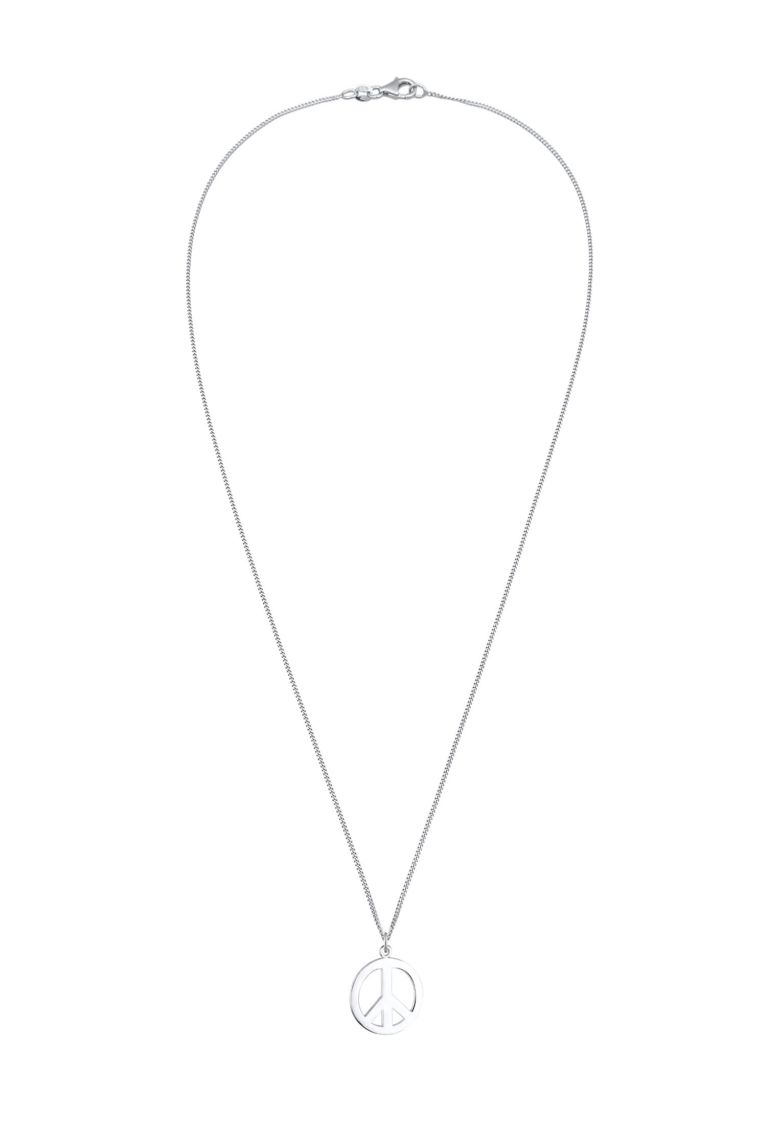 Elli Kette mit Anhänger »Halskette Boho Peace Zeichen 925 Silber«