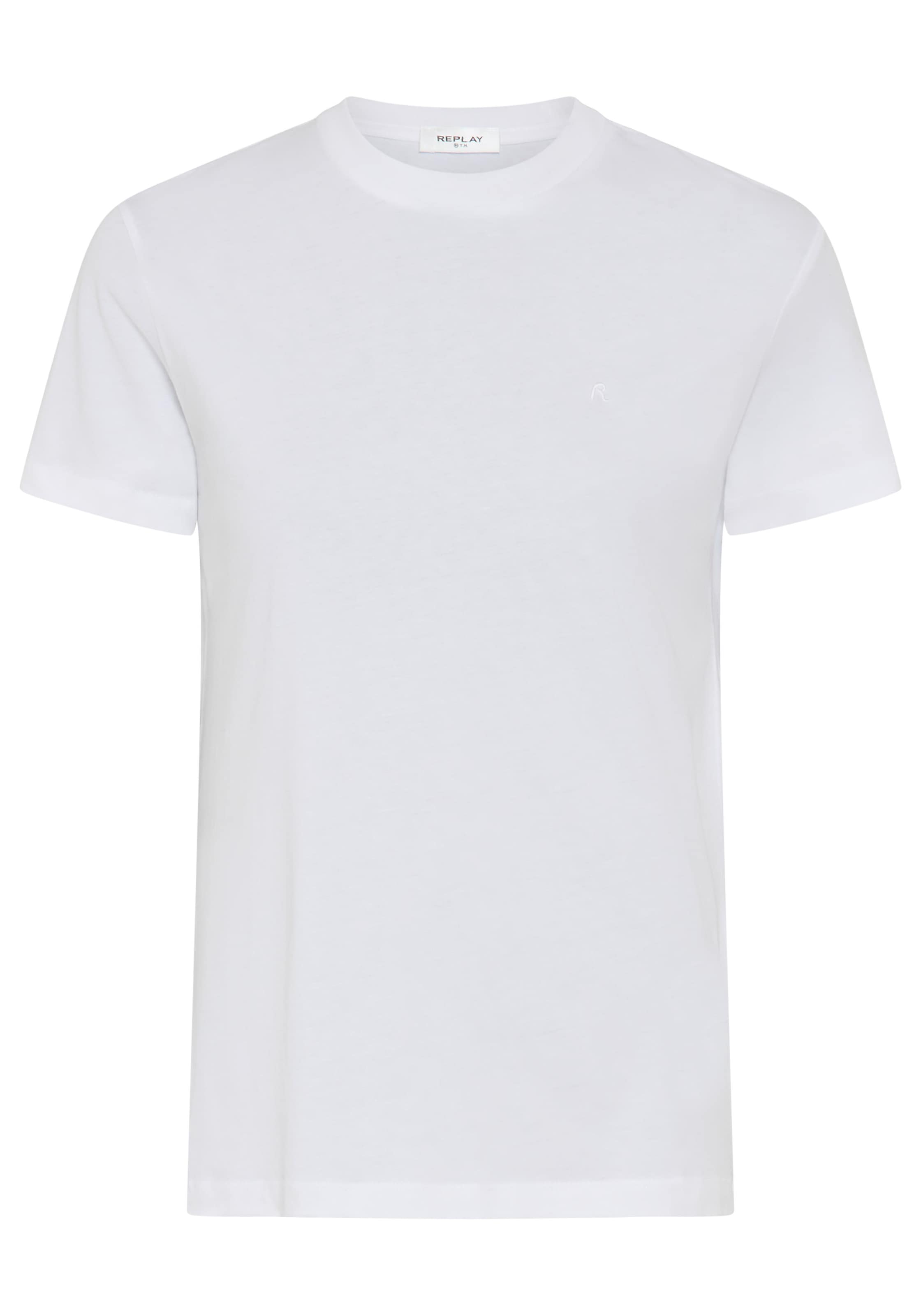 Replay T-Shirt mit Rundhals, reine Baumwolle