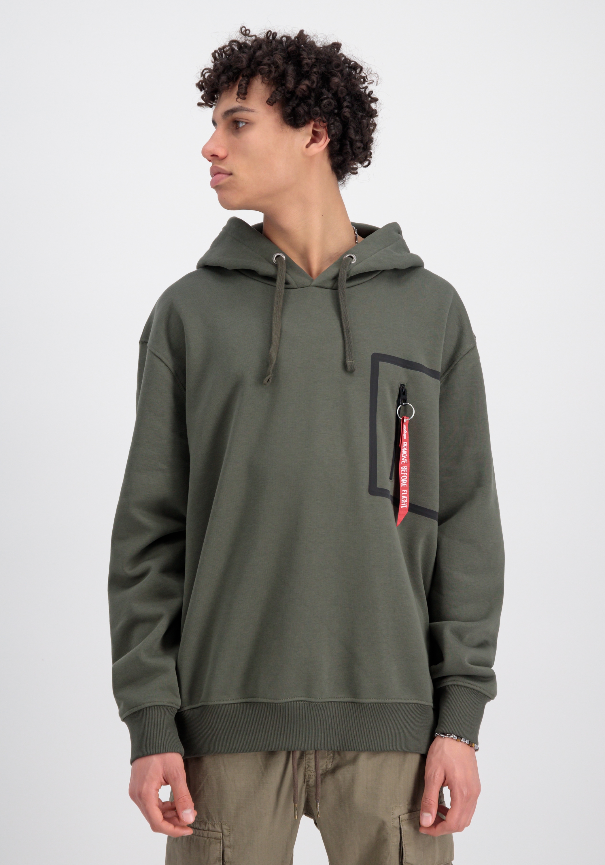 Alpha Industries Hoodie »Alpha Industries Men - Hoodies Taped Pocket Hoodie«