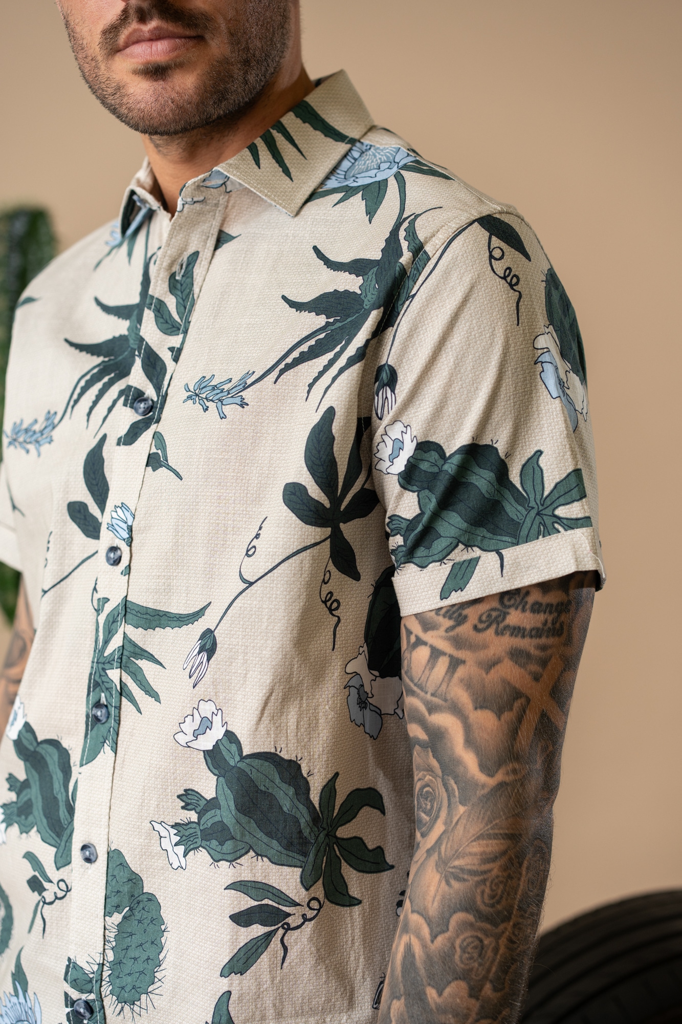 Petrol Industries Kurzarmhemd »Men Shirt Short Sleeve AOP« mit All-Over Print