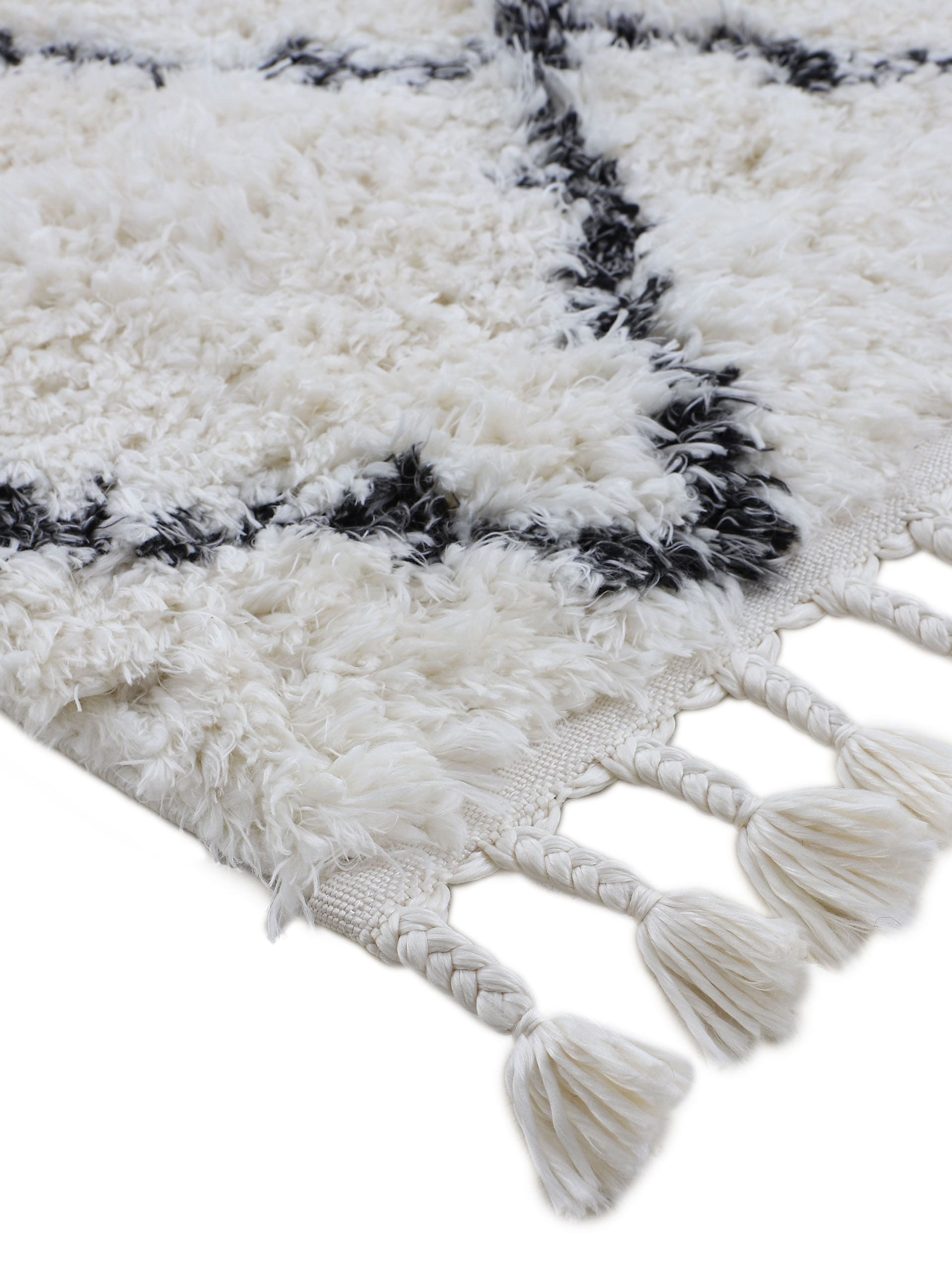 carpetfine Hochflor-Teppich »Eddy« rechteckig 30 mm Höhe Shaggy, auch als Läufer und in quadratisch, mit Fransen, Wohnzimmer