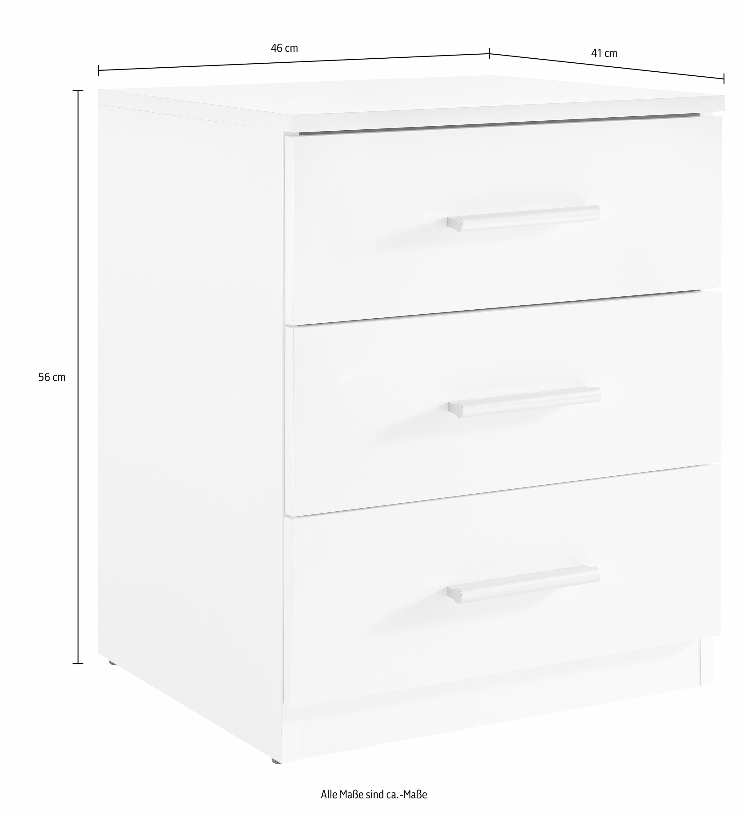 Schlafkontor Nachtkommode »Mars« mit 3 Schubkästen