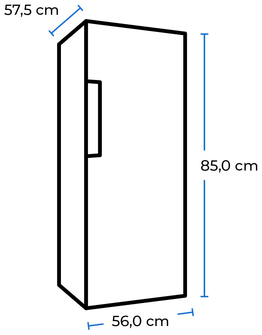 exquisit Kühlschrank »KS16-4-H-010D«, KS16-4-H-010D weiss, 85 cm hoch, 56 cm breit