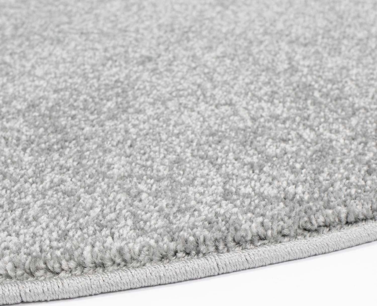 Carpet City Teppich »Moda Soft 2081«, rund, Kurzflor, Uni Farben, Weicher Flor