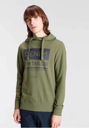 TOM TAILOR Denim Kapuzensweatshirt, mit Logofrontdruck kaufen